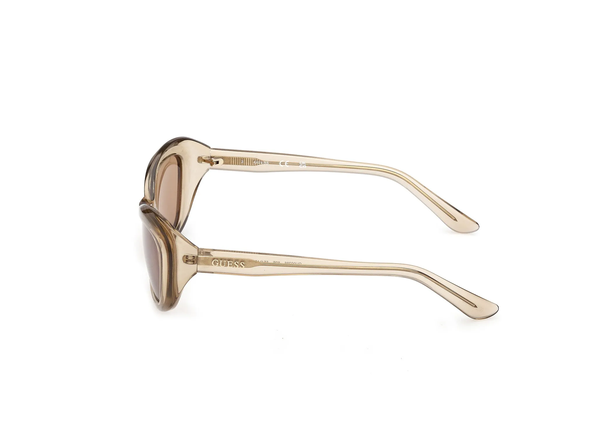 Guess GU00286 59E Occhiali da sole Iniettato Beige Marrone Cat Eye Normale - immagine 3