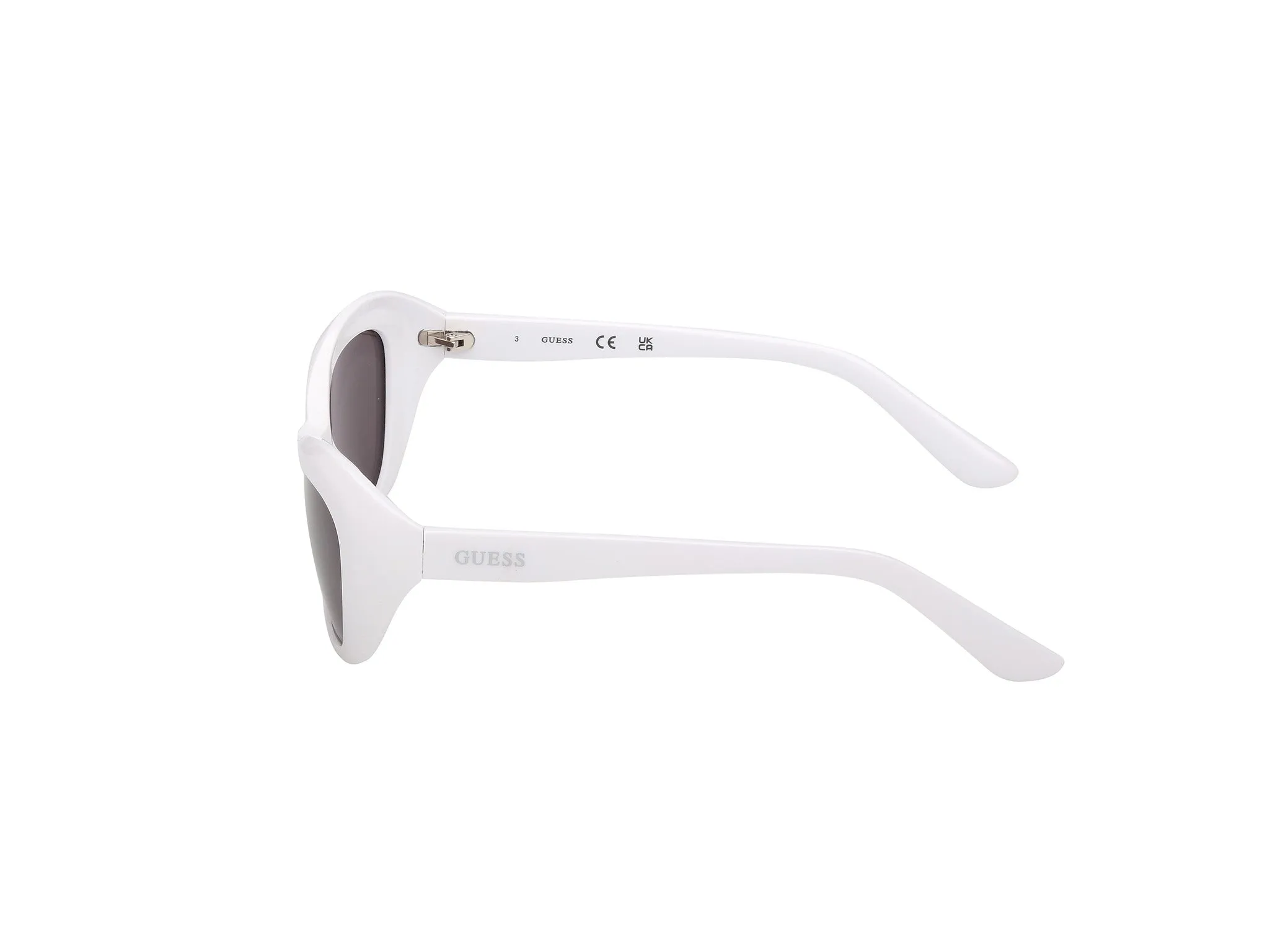 Guess GU00286 21A Occhiali da sole Iniettato Bianco Fumo Cat Eye Normale - immagine 3