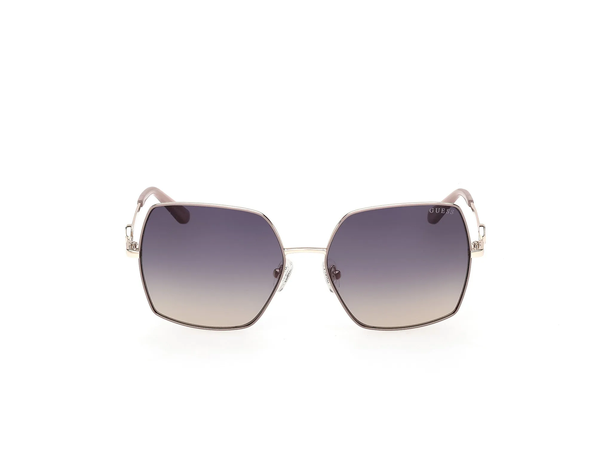 Guess GU00285 59W Occhiali da sole Metallo Beige Blu Squadrata Normale - immagine 2