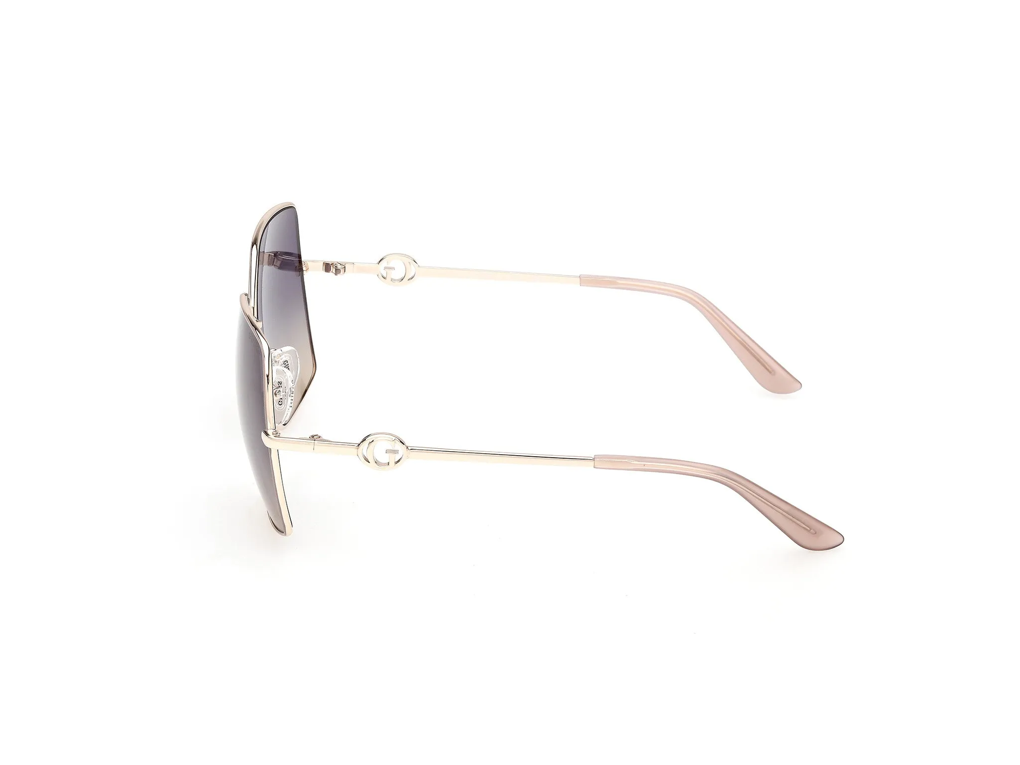 Guess GU00285 59W Occhiali da sole Metallo Beige Blu Squadrata Normale - immagine 3