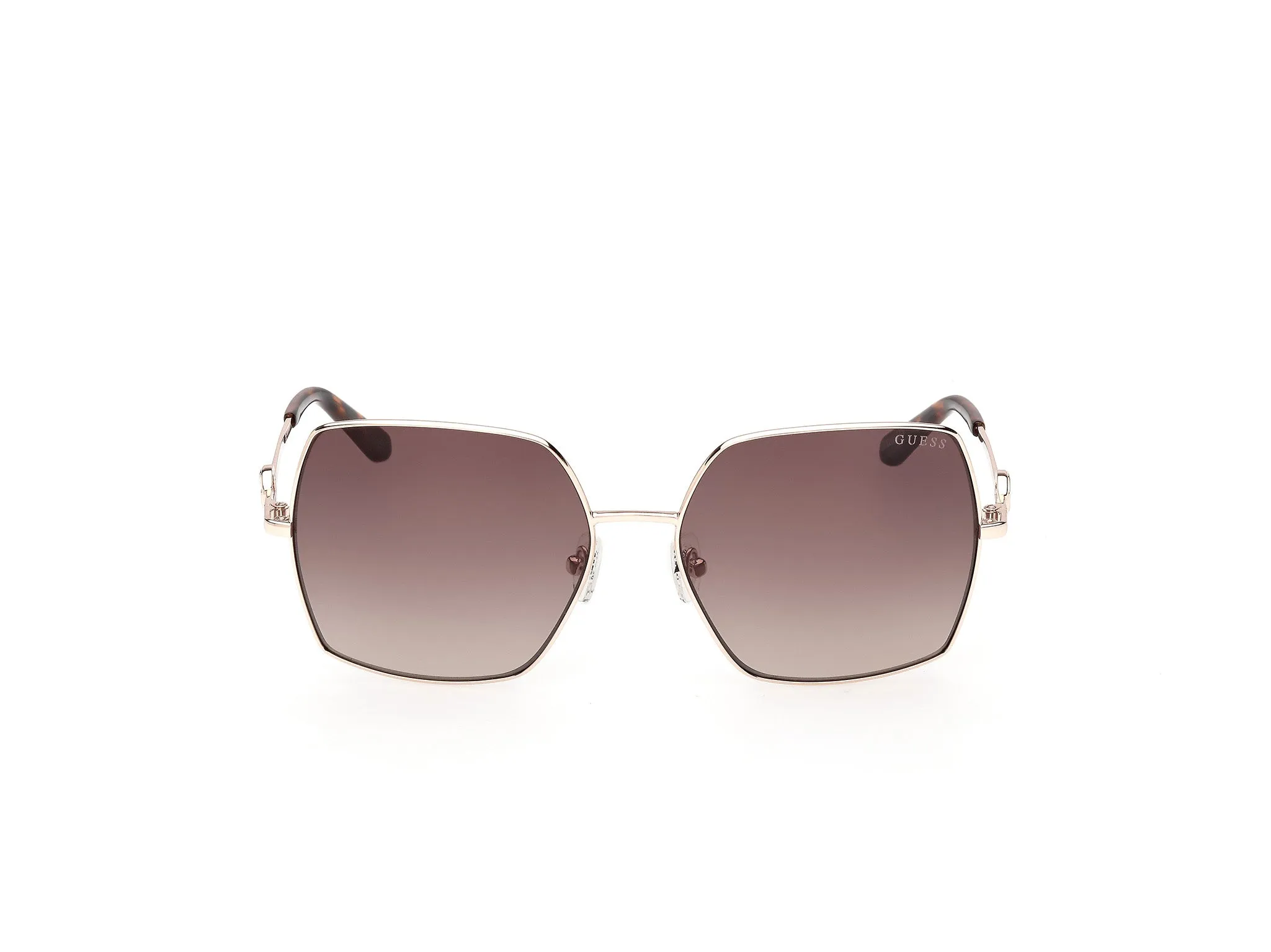 Guess GU00285 32F Occhiali da sole Metallo Oro Marrone Squadrata Normale - immagine 2