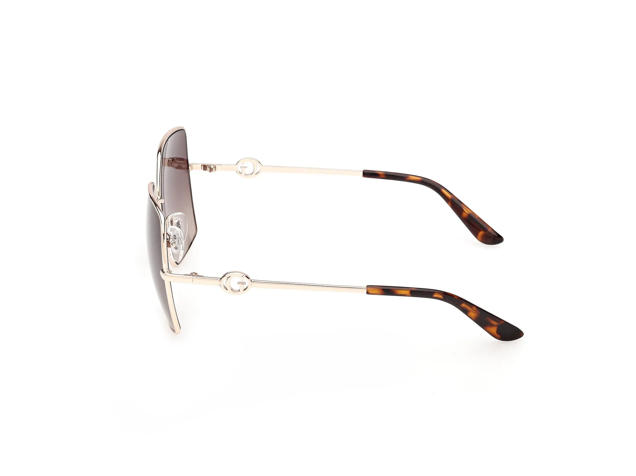 Guess GU00285 32F Occhiali da sole Metallo Oro Marrone Squadrata Normale - immagine 3