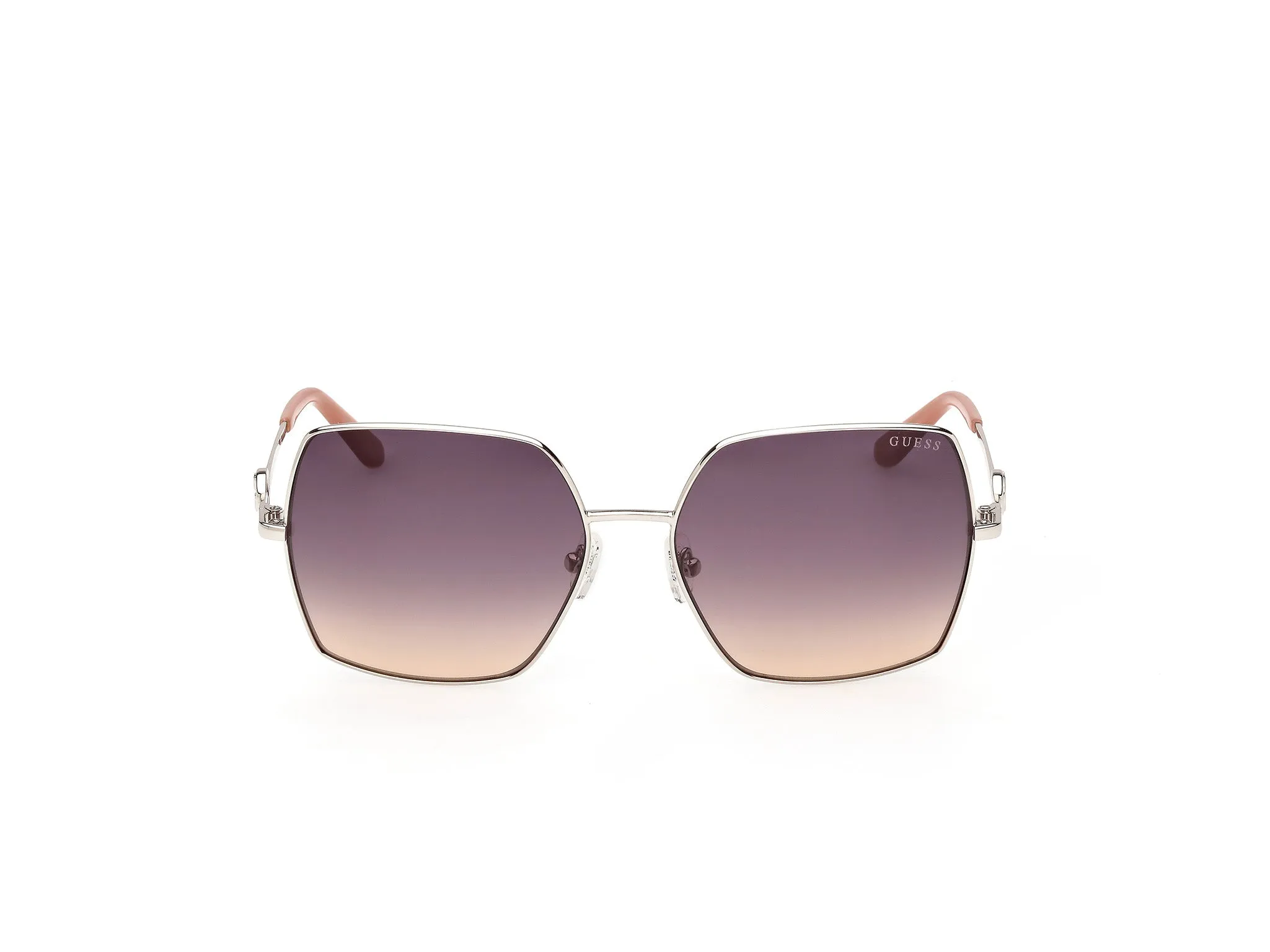 Guess GU00285 10Z Occhiali da sole Metallo Grigio Viola Squadrata Normale - immagine 2