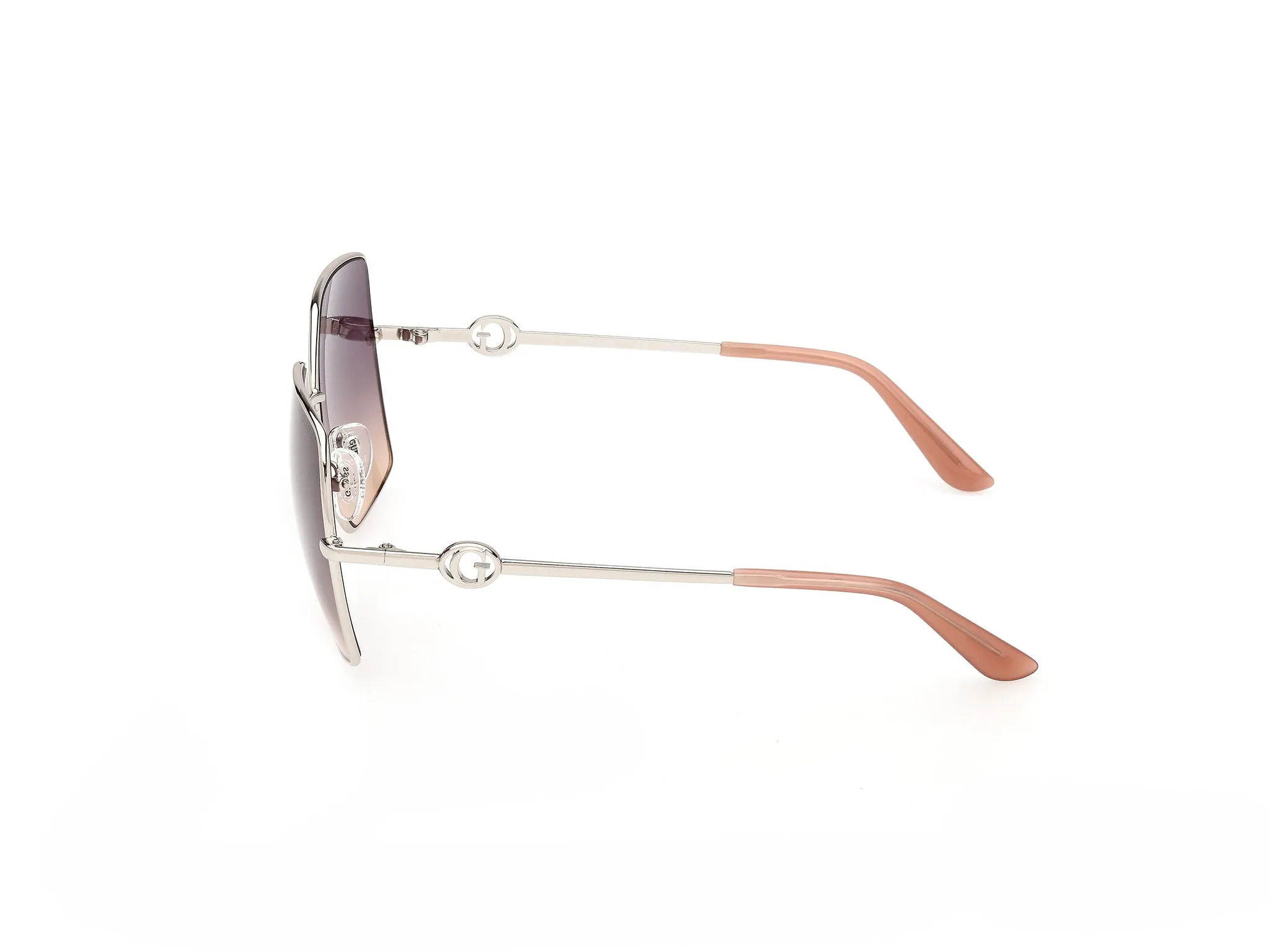 Guess GU00285 10Z Occhiali da sole Metallo Grigio Viola Squadrata Normale - immagine 3
