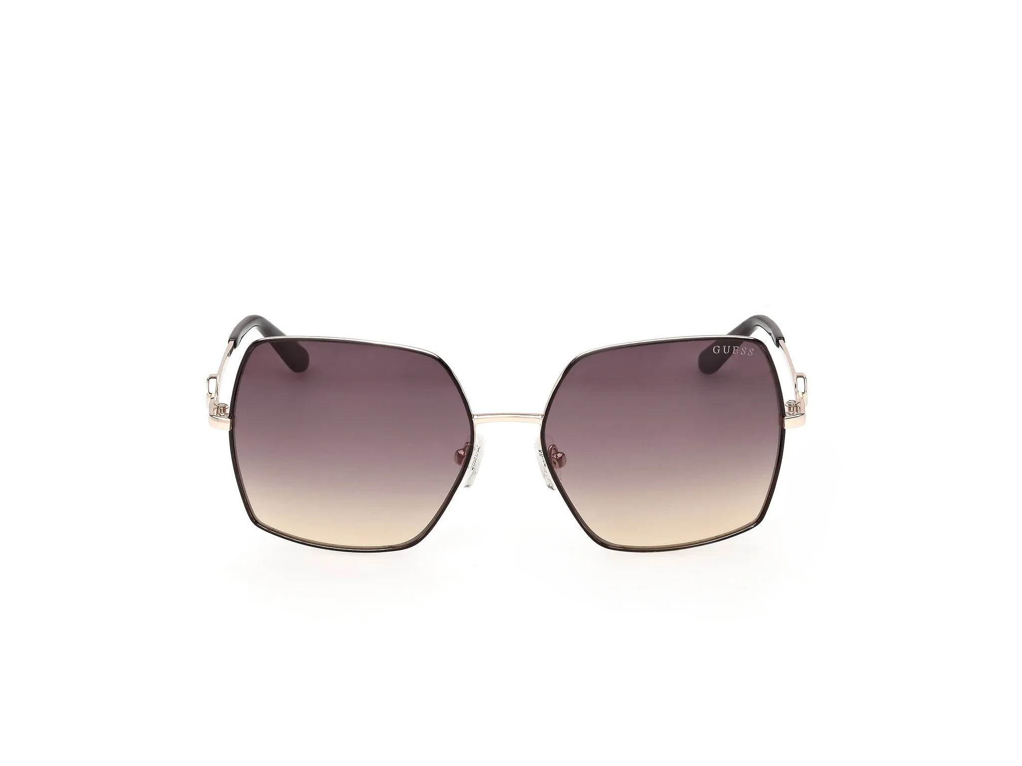 Guess GU00285 05B Occhiali da sole Metallo Nero Fumo Squadrata Normale - immagine 2