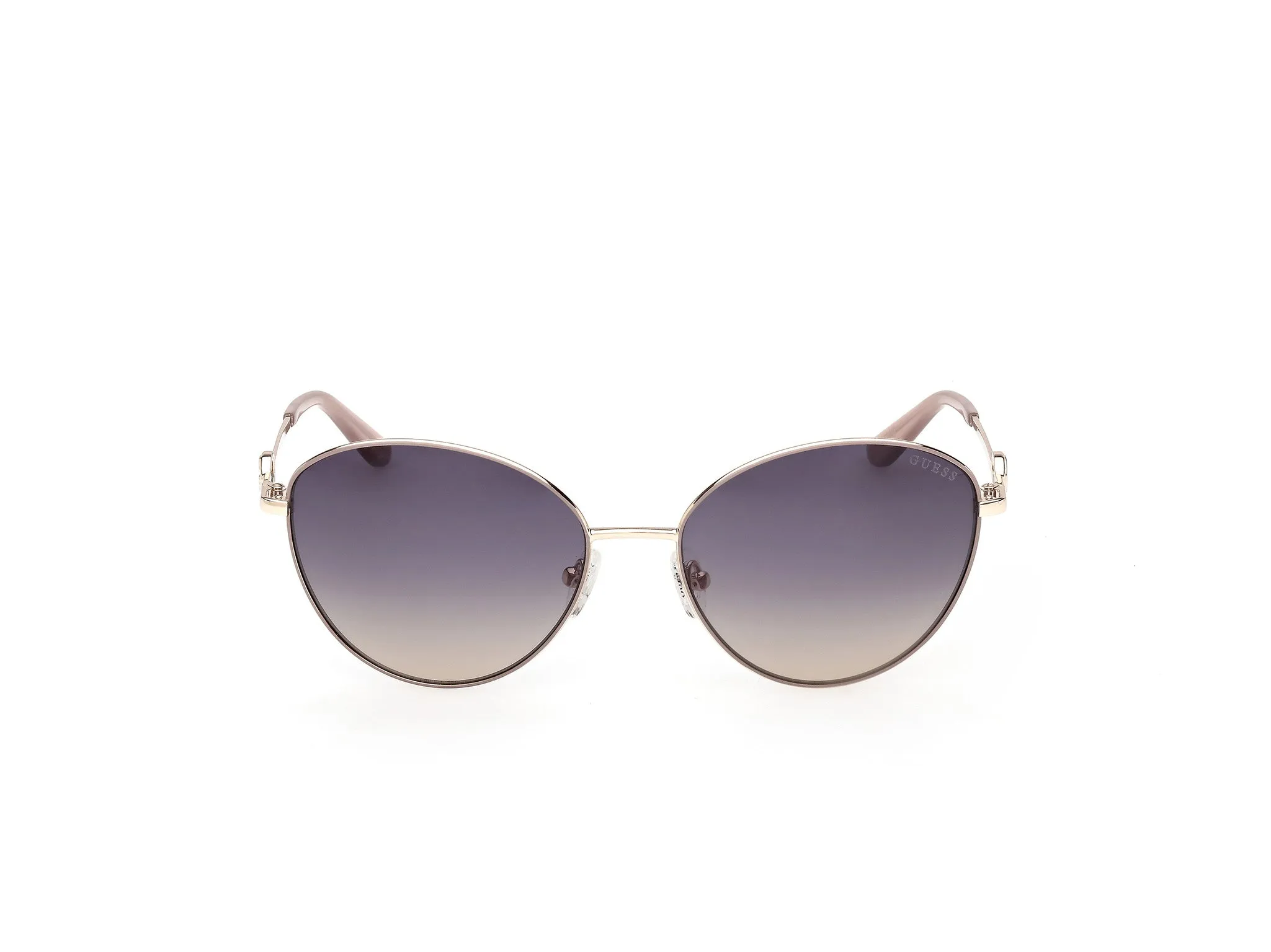 Guess GU00284 59W Occhiali da sole Metallo Beige Blu Rotonda Normale - immagine 2