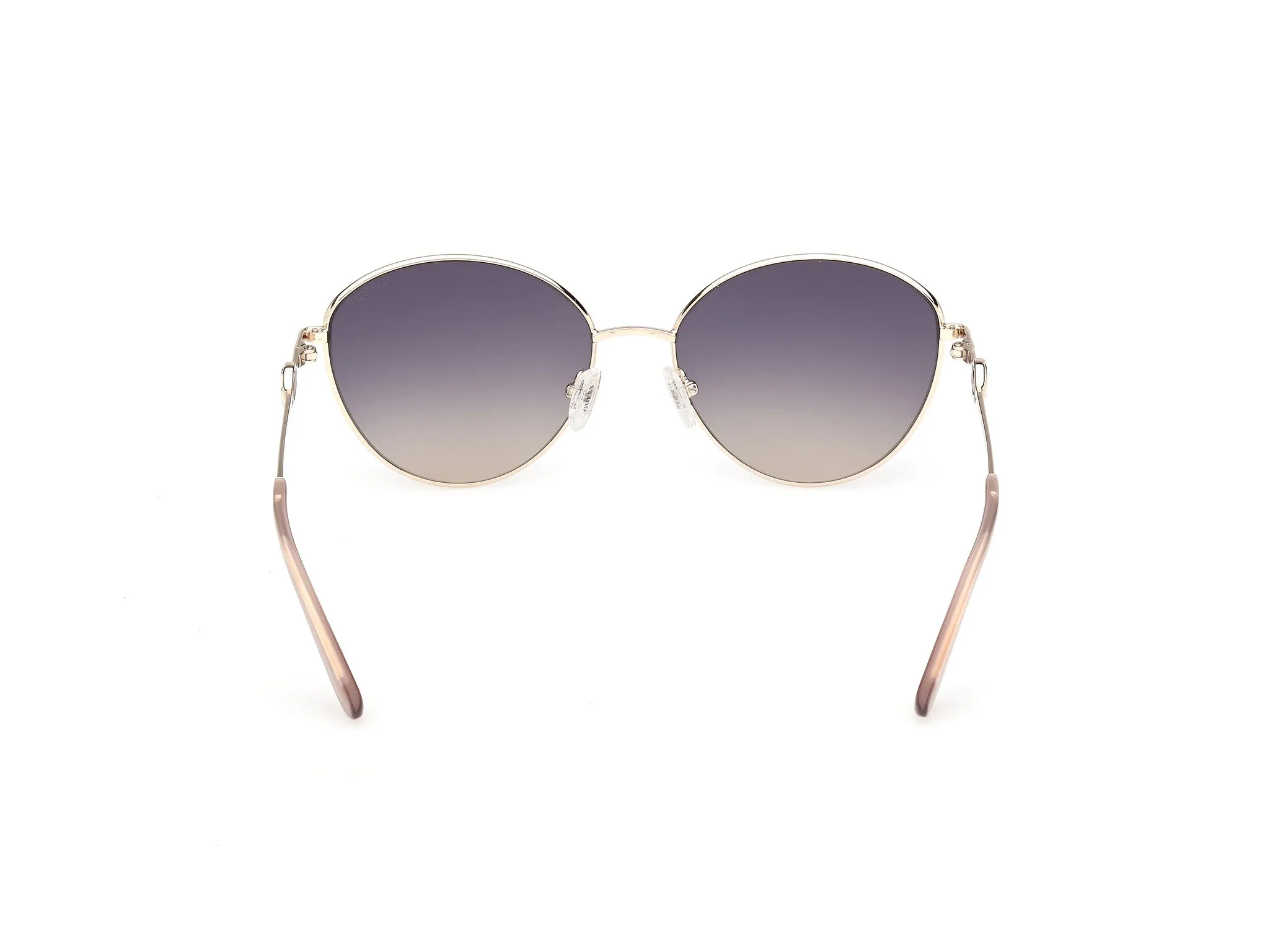 Guess GU00284 59W Occhiali da sole Metallo Beige Blu Rotonda Normale - immagine 4