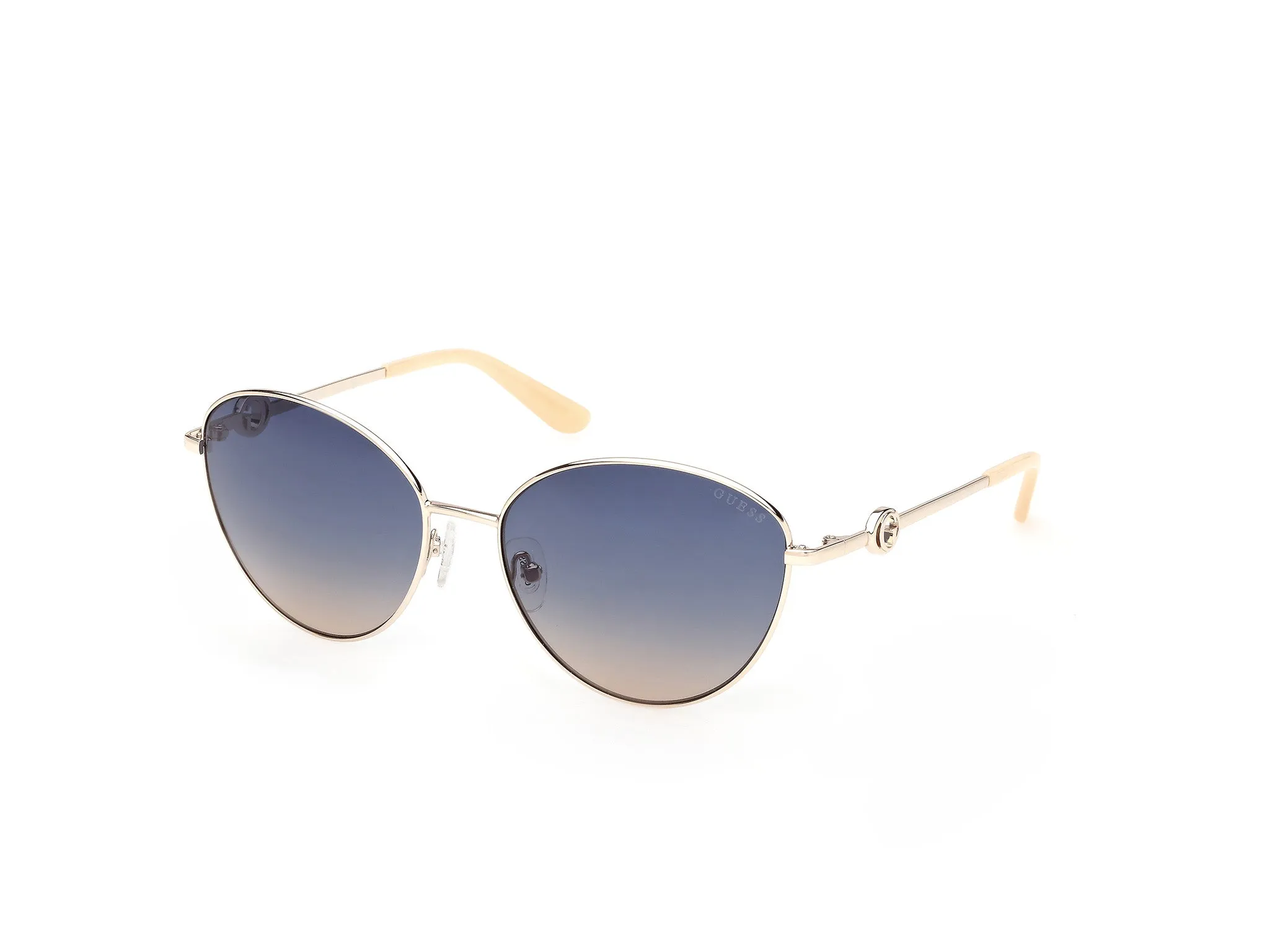Guess GU00284 32W Occhiali da sole Metallo Oro Blu Rotonda Normale - immagine 1