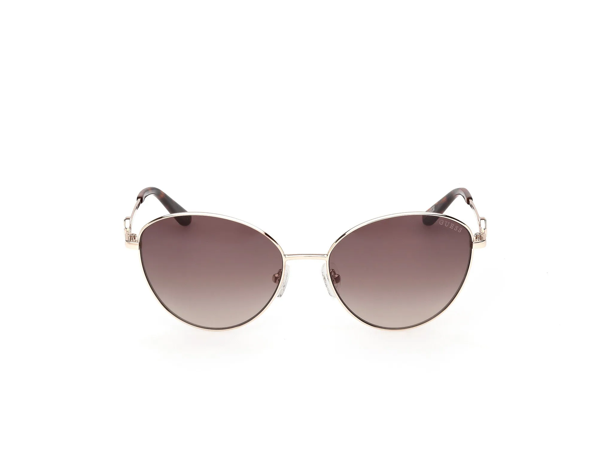 Guess GU00284 32F Occhiali da sole Metallo Oro Marrone Rotonda Normale - immagine 2