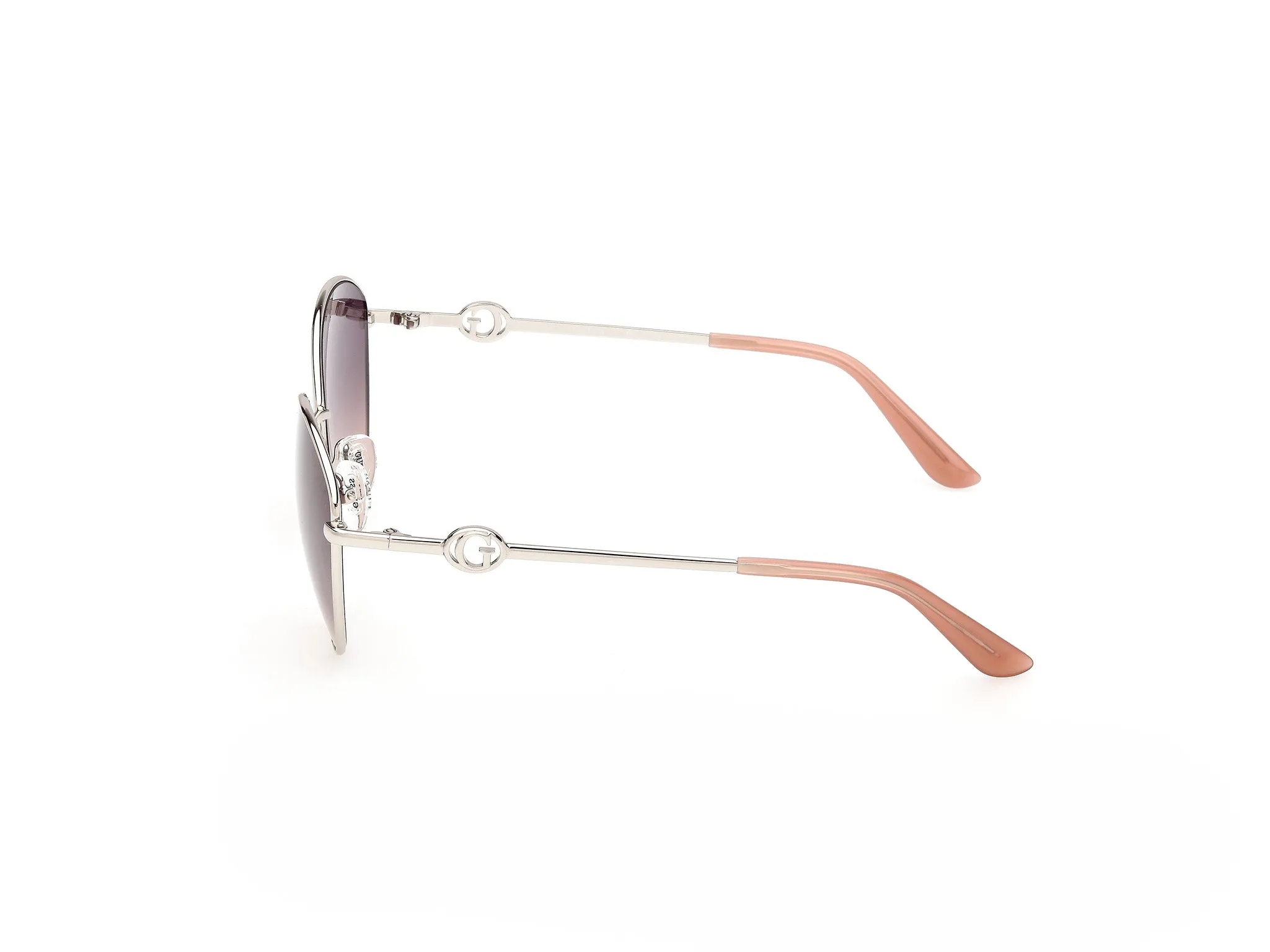 Guess GU00284 10Z Occhiali da sole Metallo Grigio Viola Rotonda Normale - immagine 3