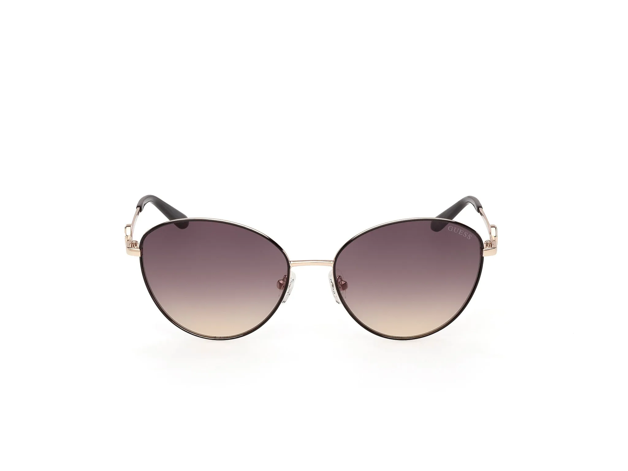 Guess GU00284 05B Occhiali da sole Metallo Nero Fumo Rotonda Normale - immagine 2
