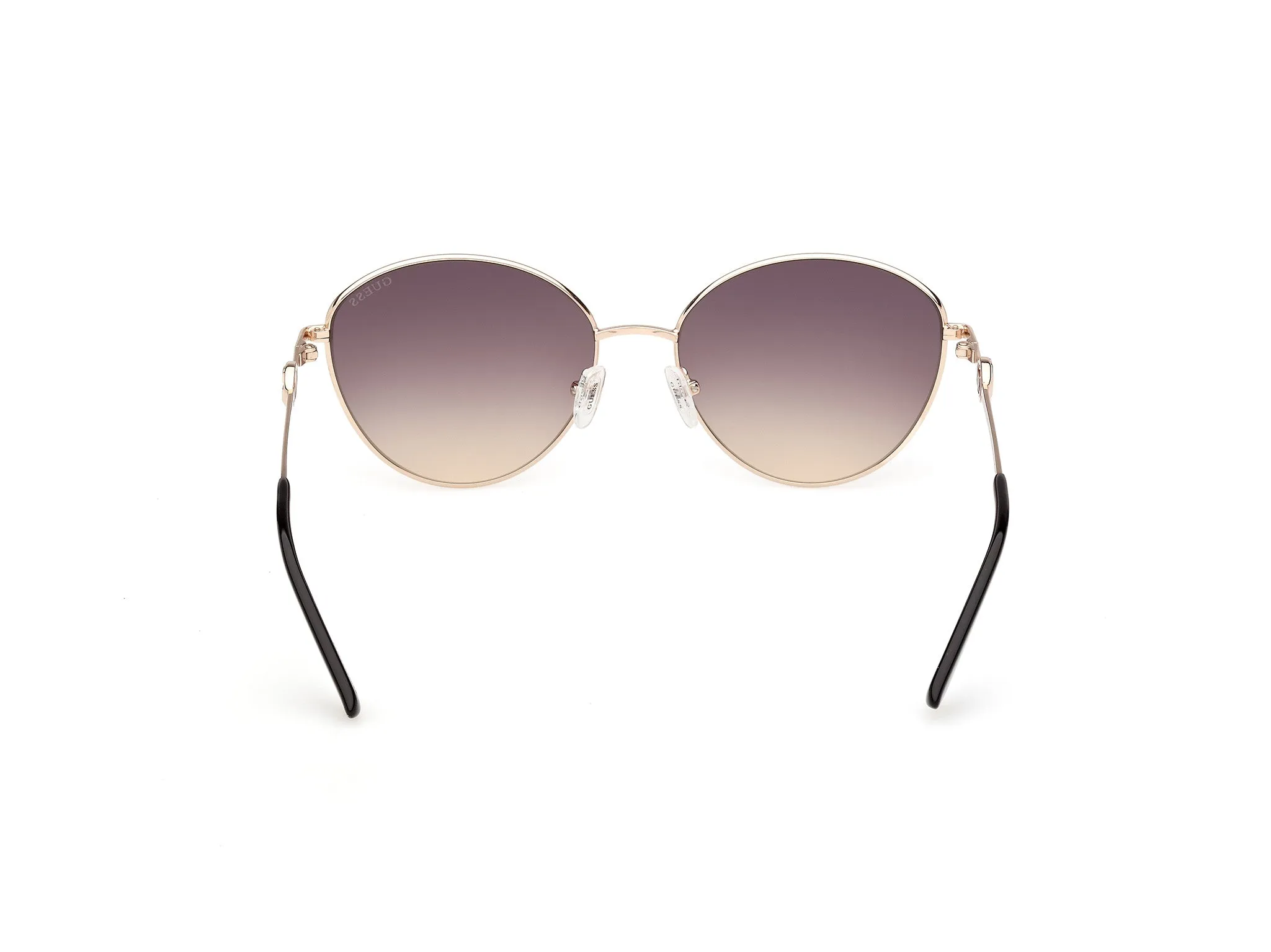 Guess GU00284 05B Occhiali da sole Metallo Nero Fumo Rotonda Normale - immagine 4