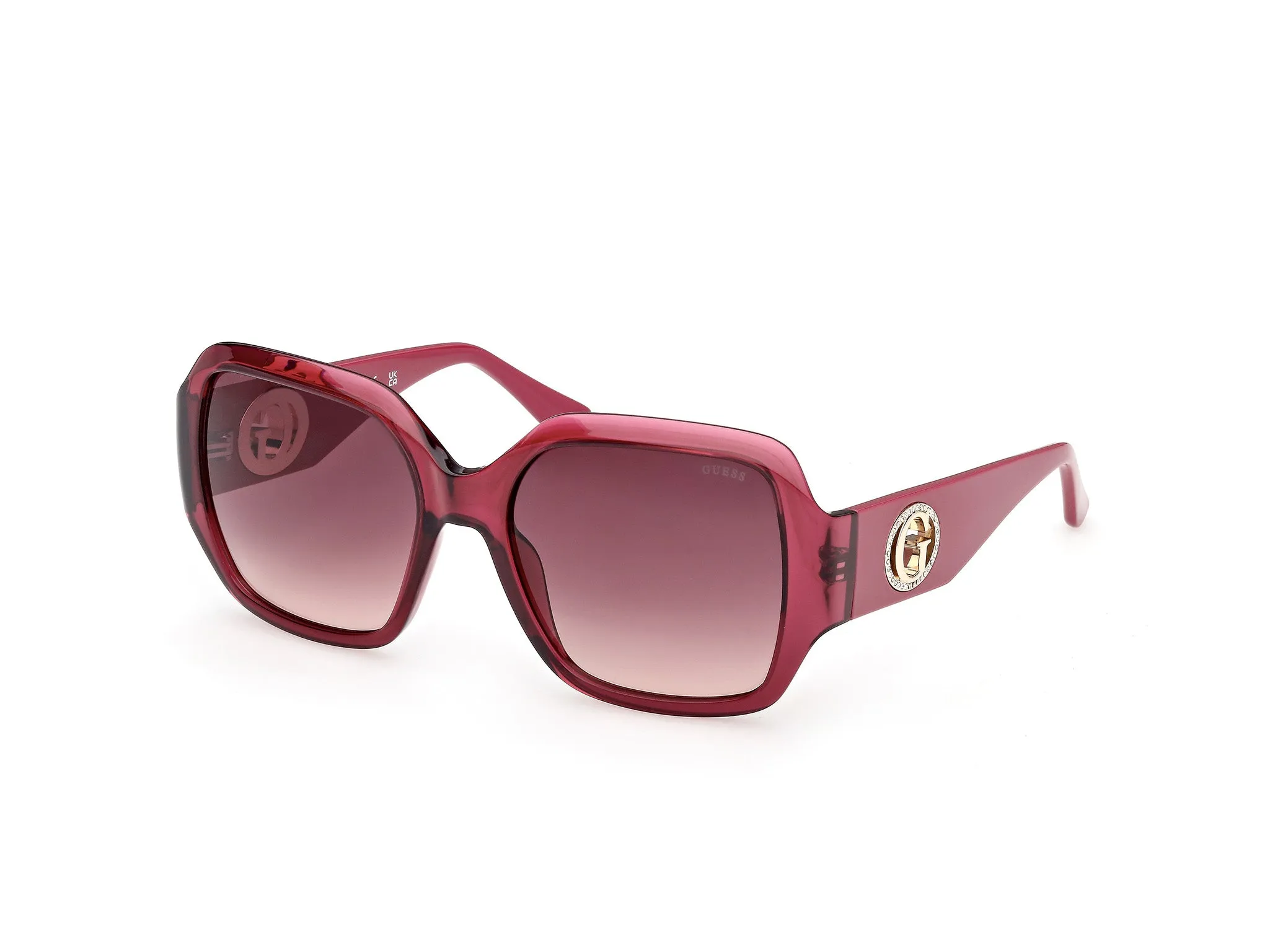 Guess GU00283 69T Occhiali da sole Iniettato Bordeaux Bordeaux Squadrata Normale - immagine 1