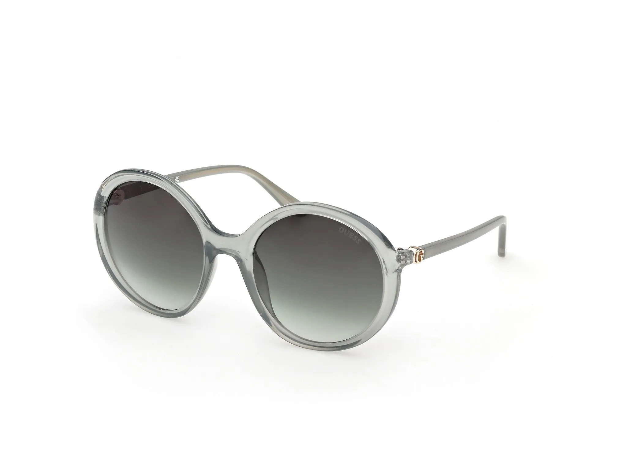 Guess GU00281 93P Occhiali da sole Iniettato Verde Verde Rotonda Normale - immagine 1