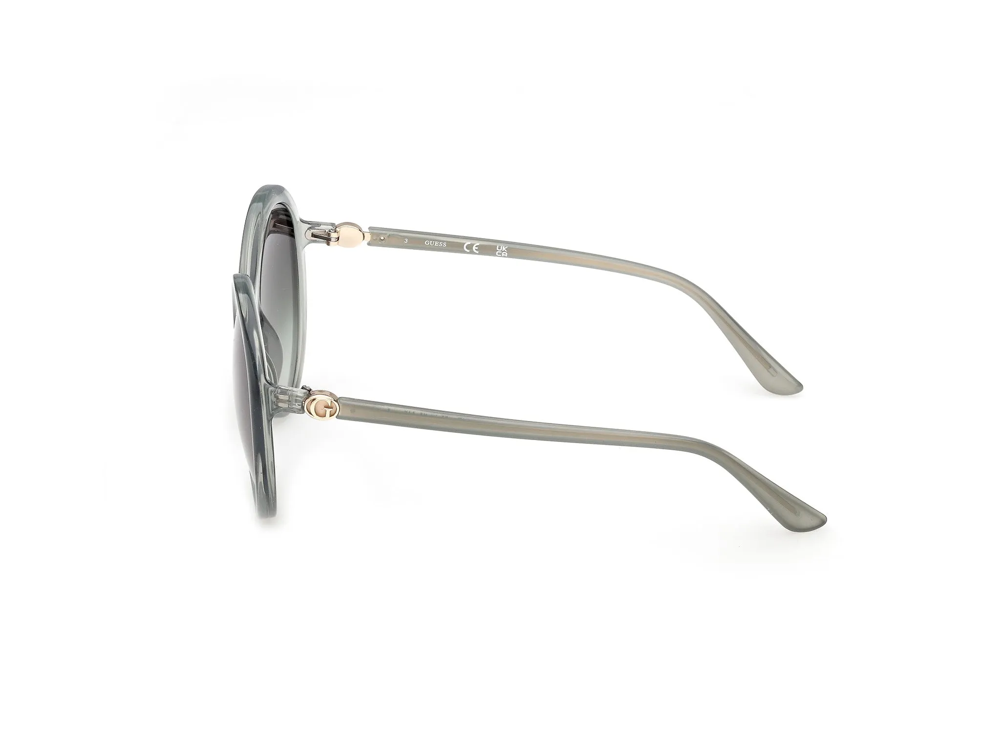 Guess GU00281 93P Occhiali da sole Iniettato Verde Verde Rotonda Normale - immagine 3