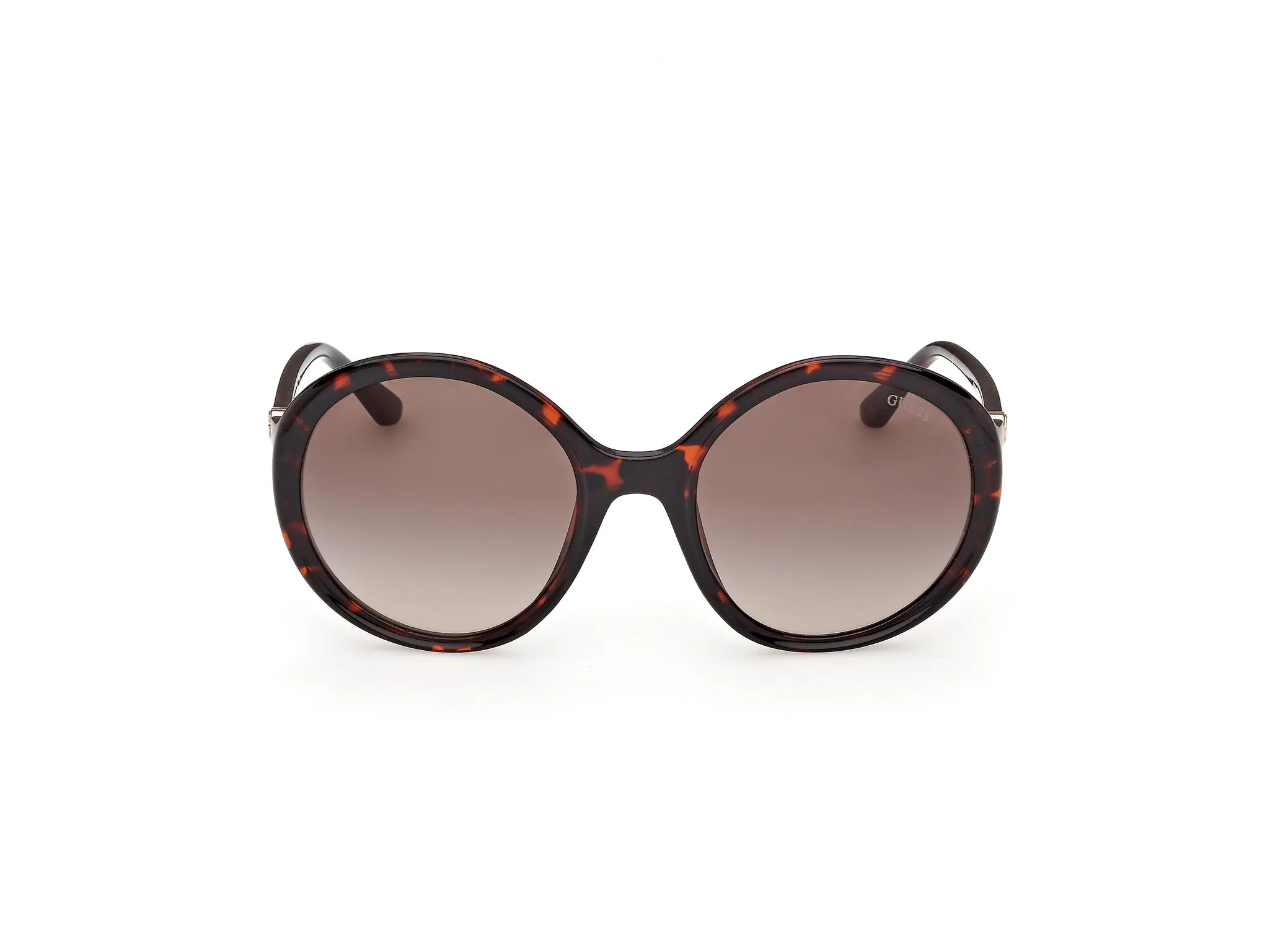 Guess GU00281 52F Occhiali da sole Iniettato Havana Marrone Rotonda Normale - immagine 2