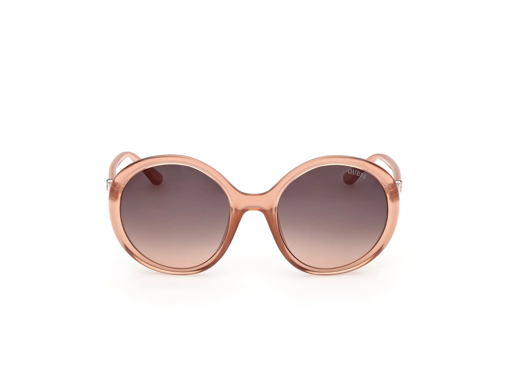Guess GU00281 44B Occhiali da sole Iniettato Arancione Fumo Rotonda Normale - immagine 2