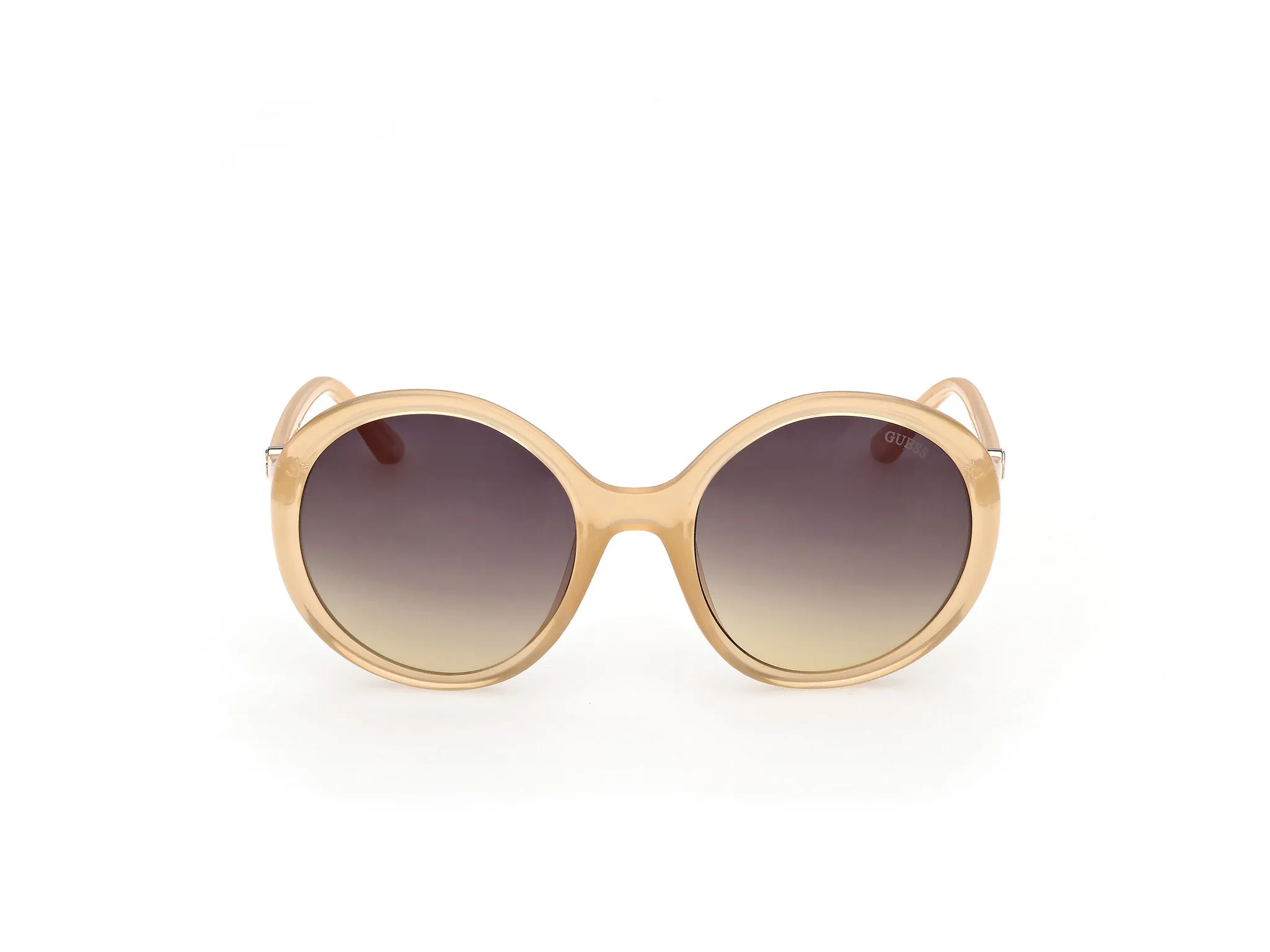 Guess GU00281 41B Occhiali da sole Iniettato Giallo Fumo Rotonda Normale - immagine 2