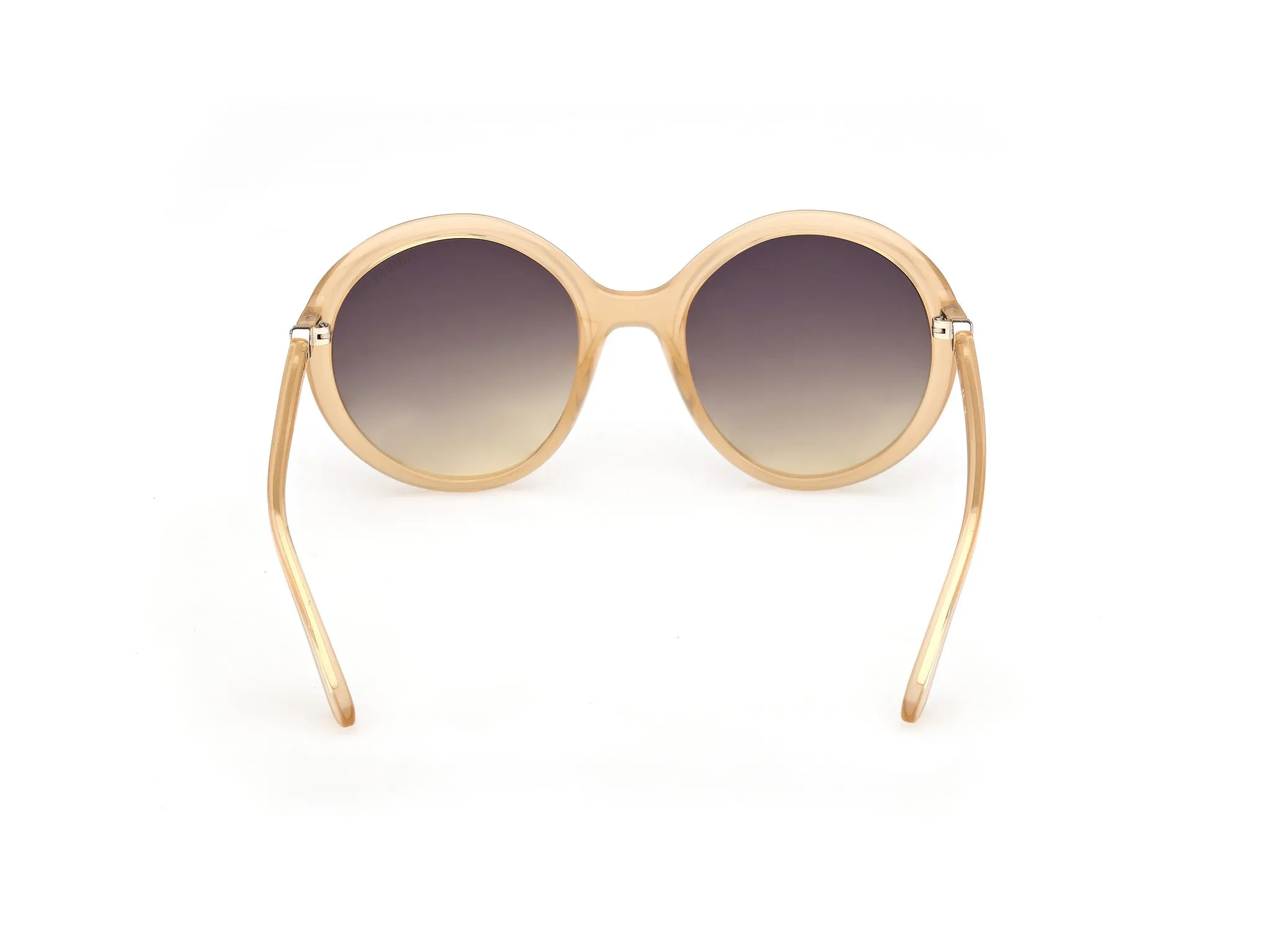Guess GU00281 41B Occhiali da sole Iniettato Giallo Fumo Rotonda Normale - immagine 4