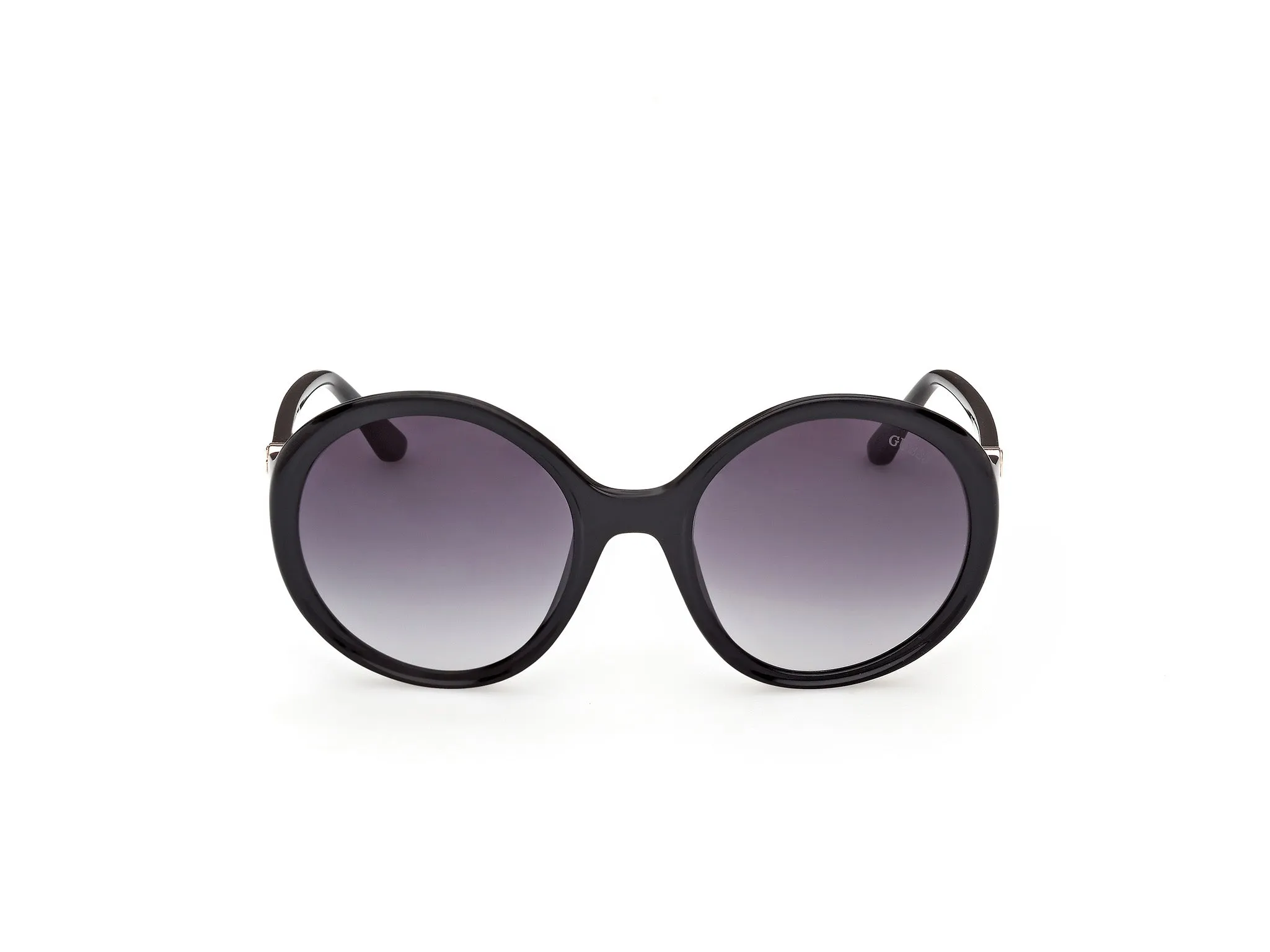 Guess GU00281 01B Occhiali da sole Iniettato Nero Fumo Rotonda Normale - immagine 2