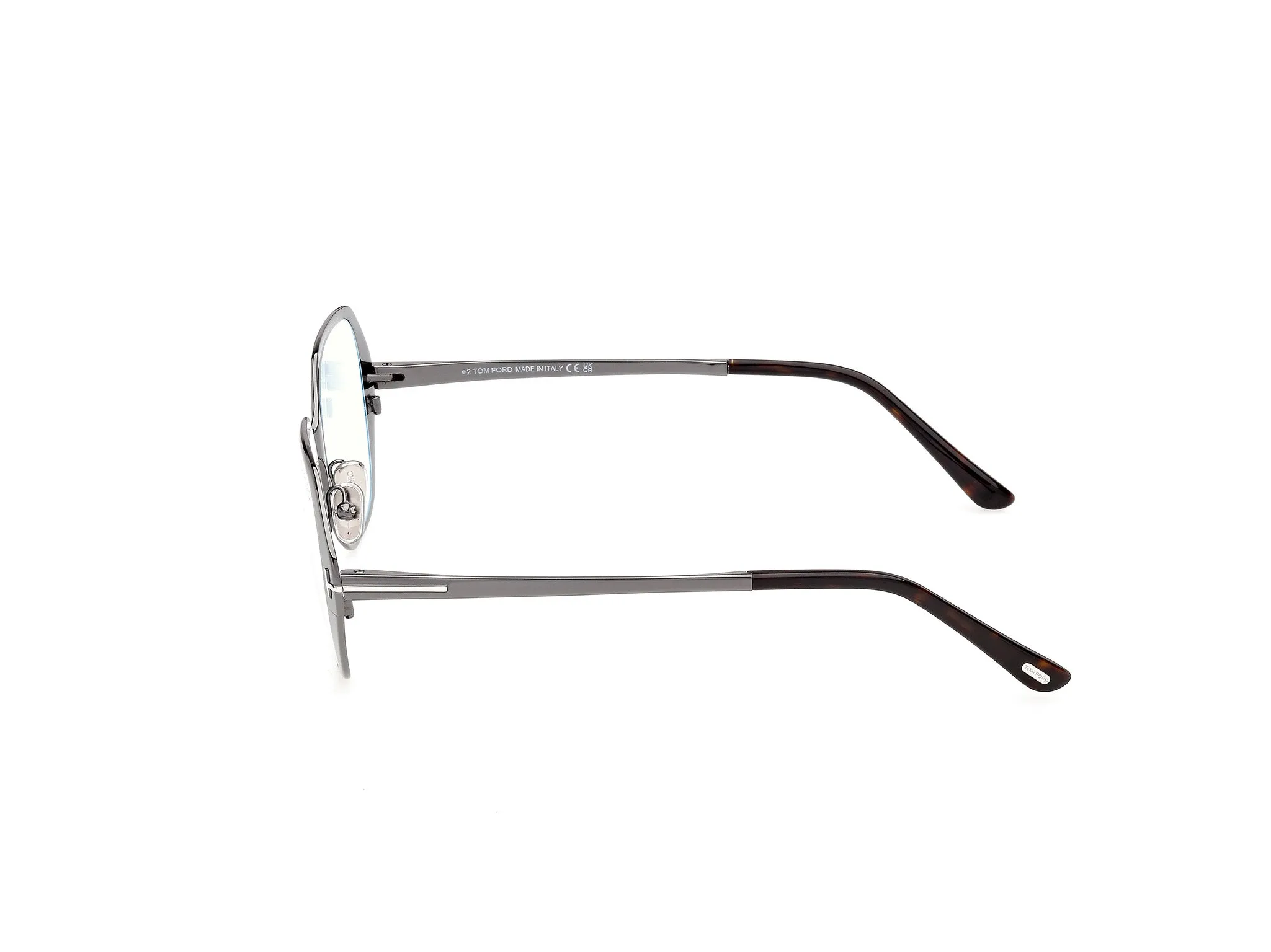 TOM FORD FT6137-B 008 Montature da vista Metallo Canna di fucile Geometrica Normale - immagine 3