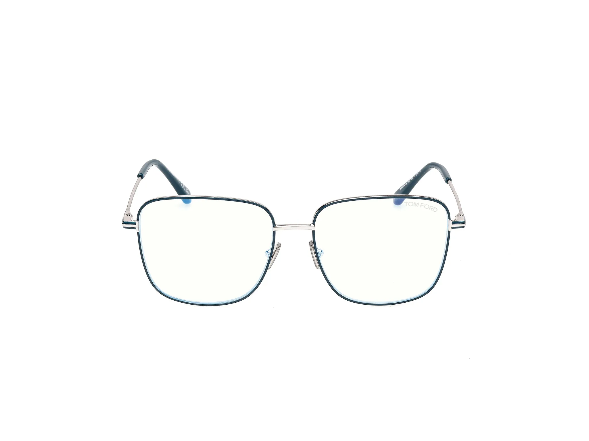 TOM FORD FT6136-B 087 Montature da vista Metallo Turchese Squadrata Normale - immagine 2