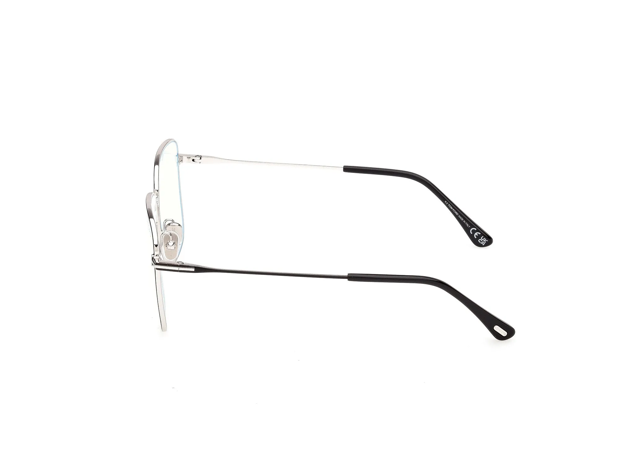 TOM FORD FT6136-B 005 Montature da vista Metallo Nero Squadrata Normale - immagine 3