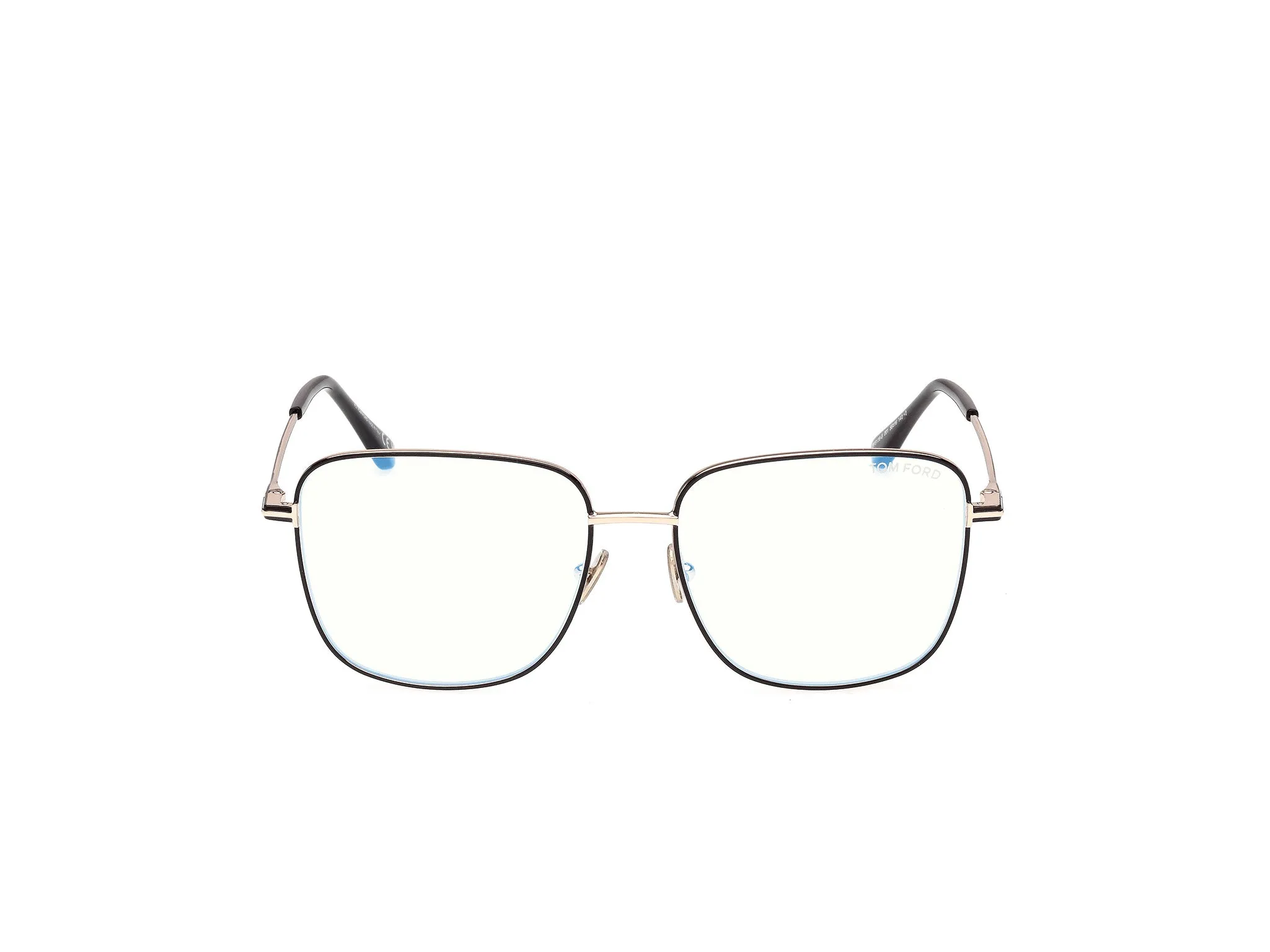 TOM FORD FT6136-B 001 Montature da vista Metallo Nero Squadrata Normale - immagine 2