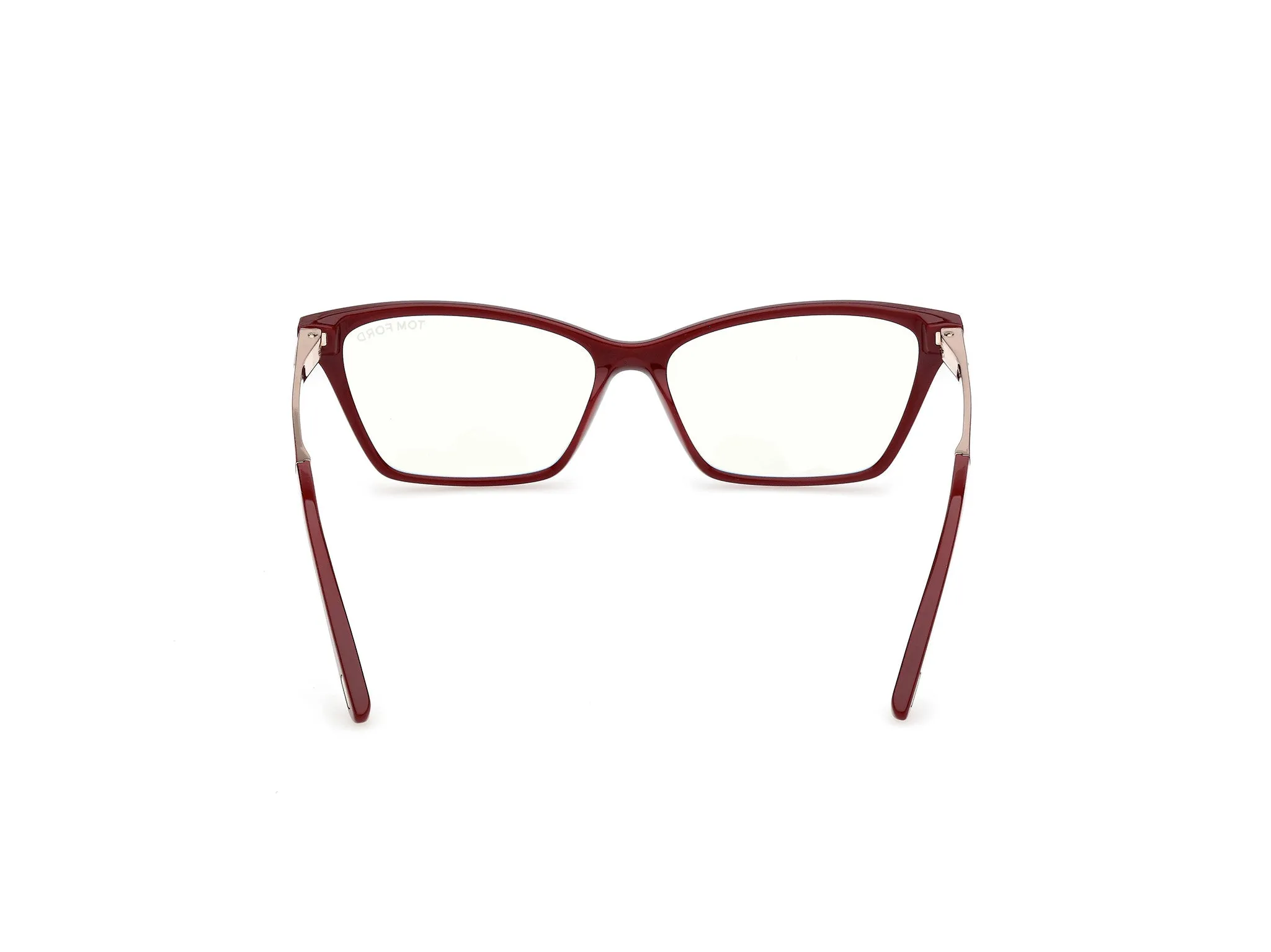 TOM FORD FT6135-B 069 Montature da vista Acetato Bordeaux Farfalla Normale - immagine 4