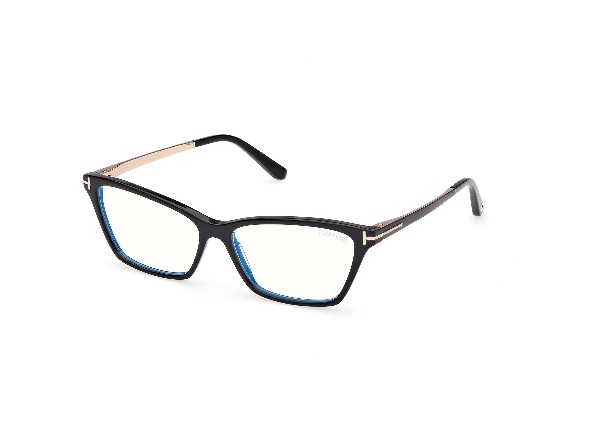 TOM FORD FT6135-B 001 Montature da vista Acetato Nero Farfalla Normale - immagine 1