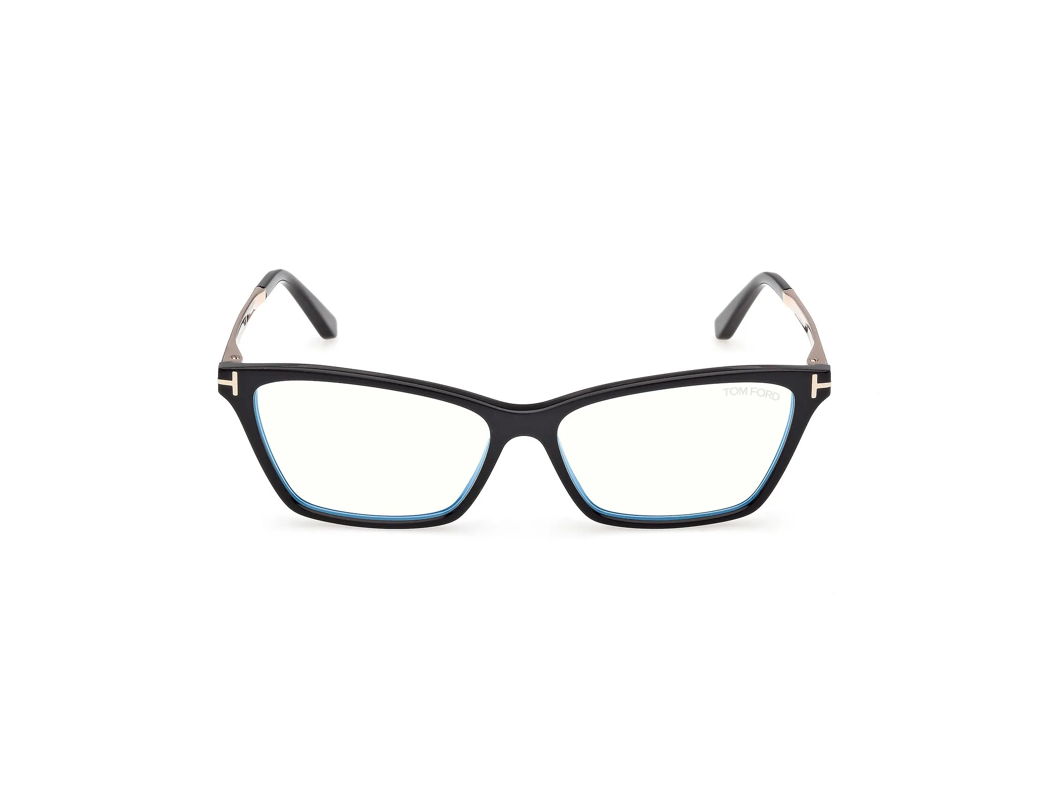 TOM FORD FT6135-B 001 Montature da vista Acetato Nero Farfalla Normale - immagine 2