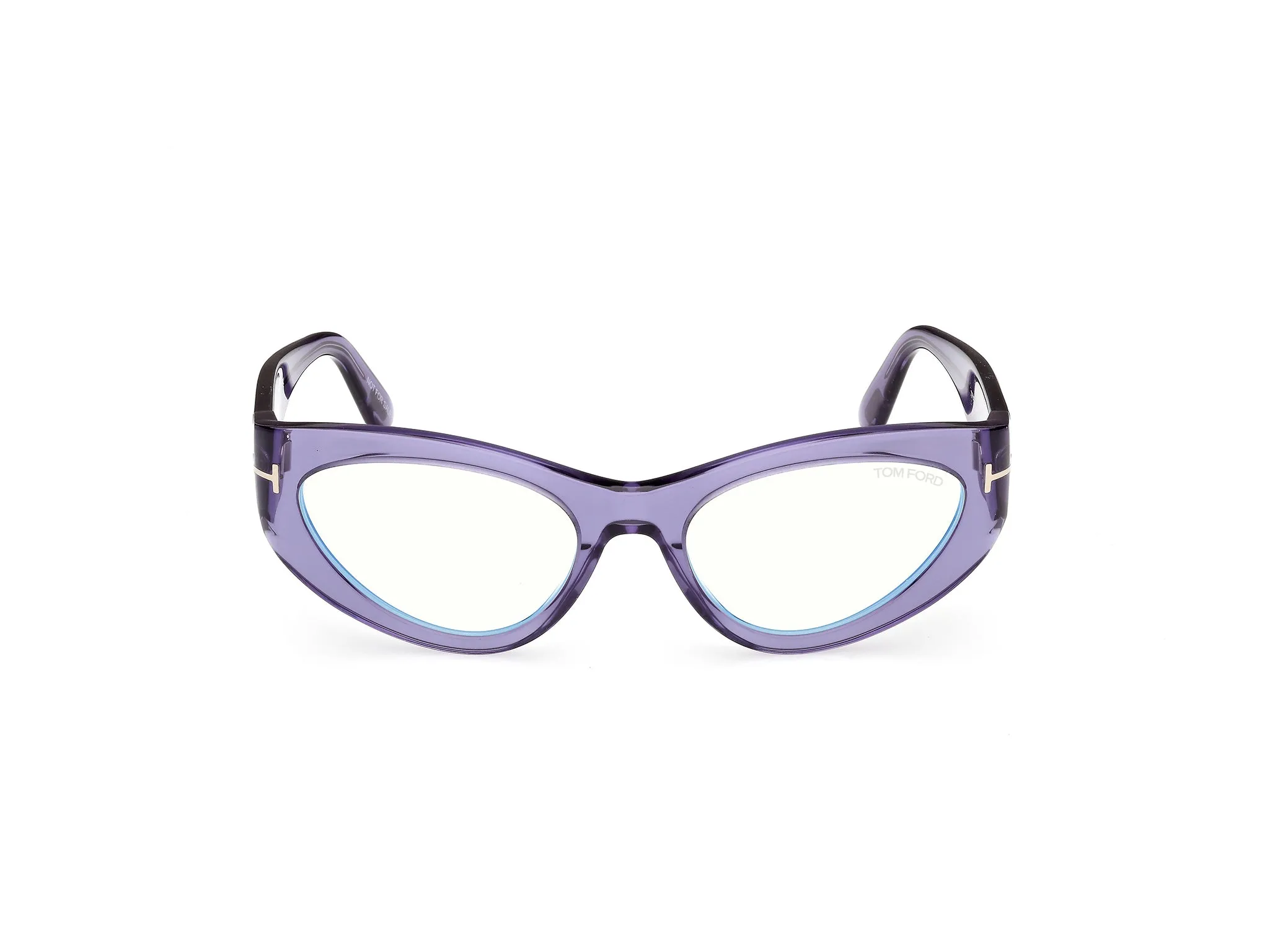TOM FORD FT6134-B 081 Montature da vista Acetato Viola Cat Eye Normale - immagine 2