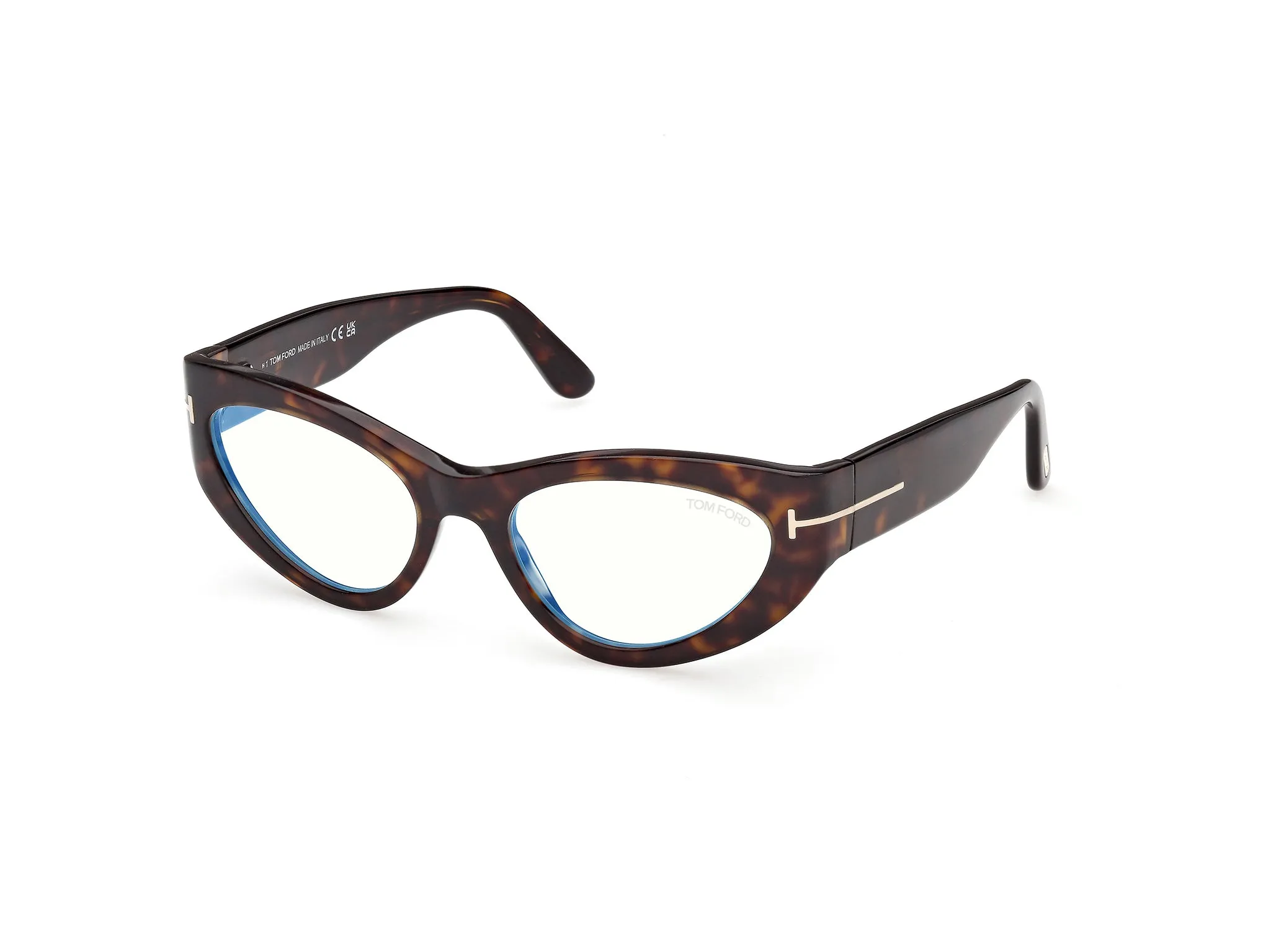 TOM FORD FT6134-B 052 Montature da vista Acetato Havana Cat Eye Normale - immagine 1