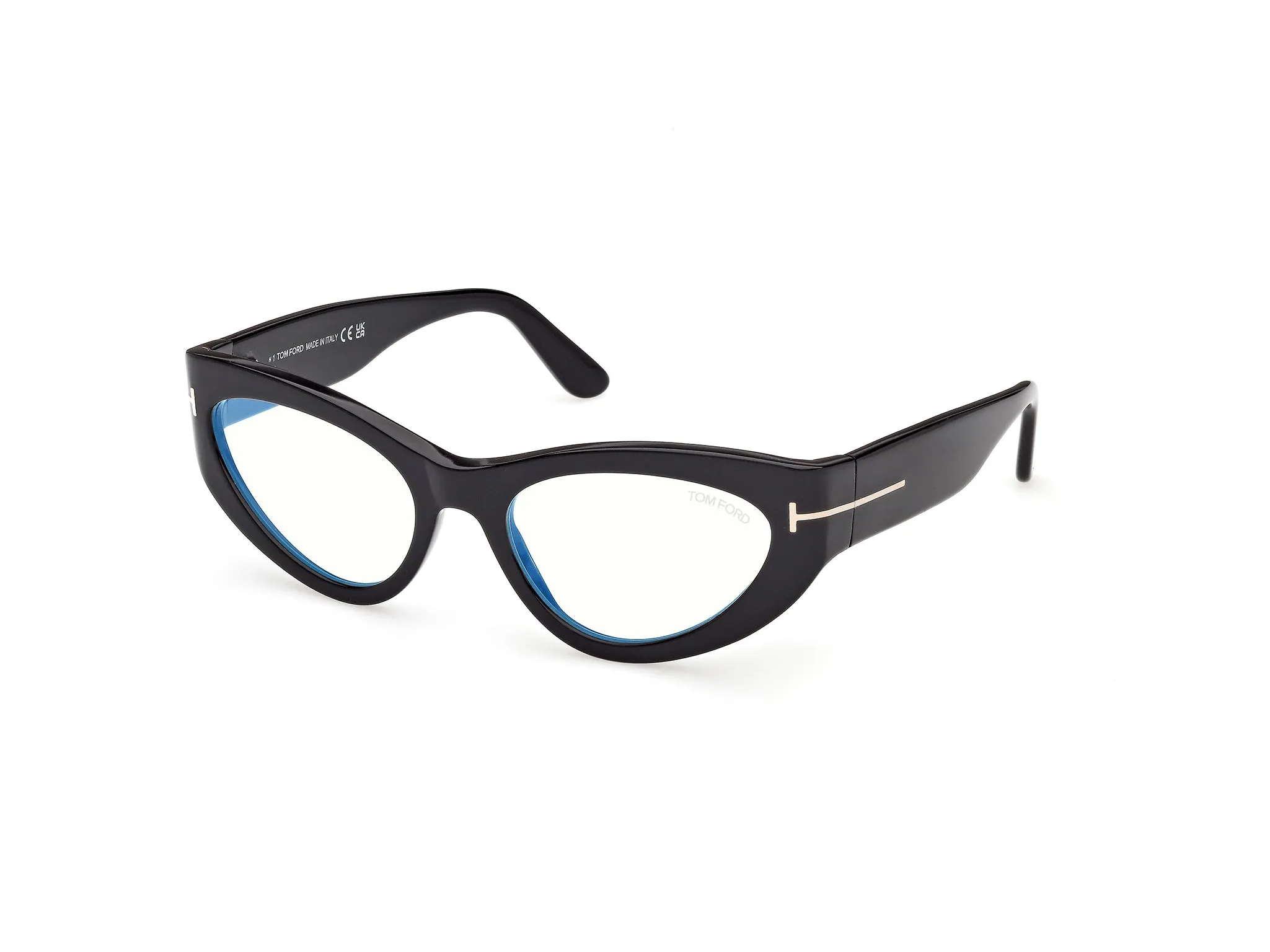 TOM FORD FT6134-B 001 Montature da vista Acetato Nero Cat Eye Normale - immagine 1