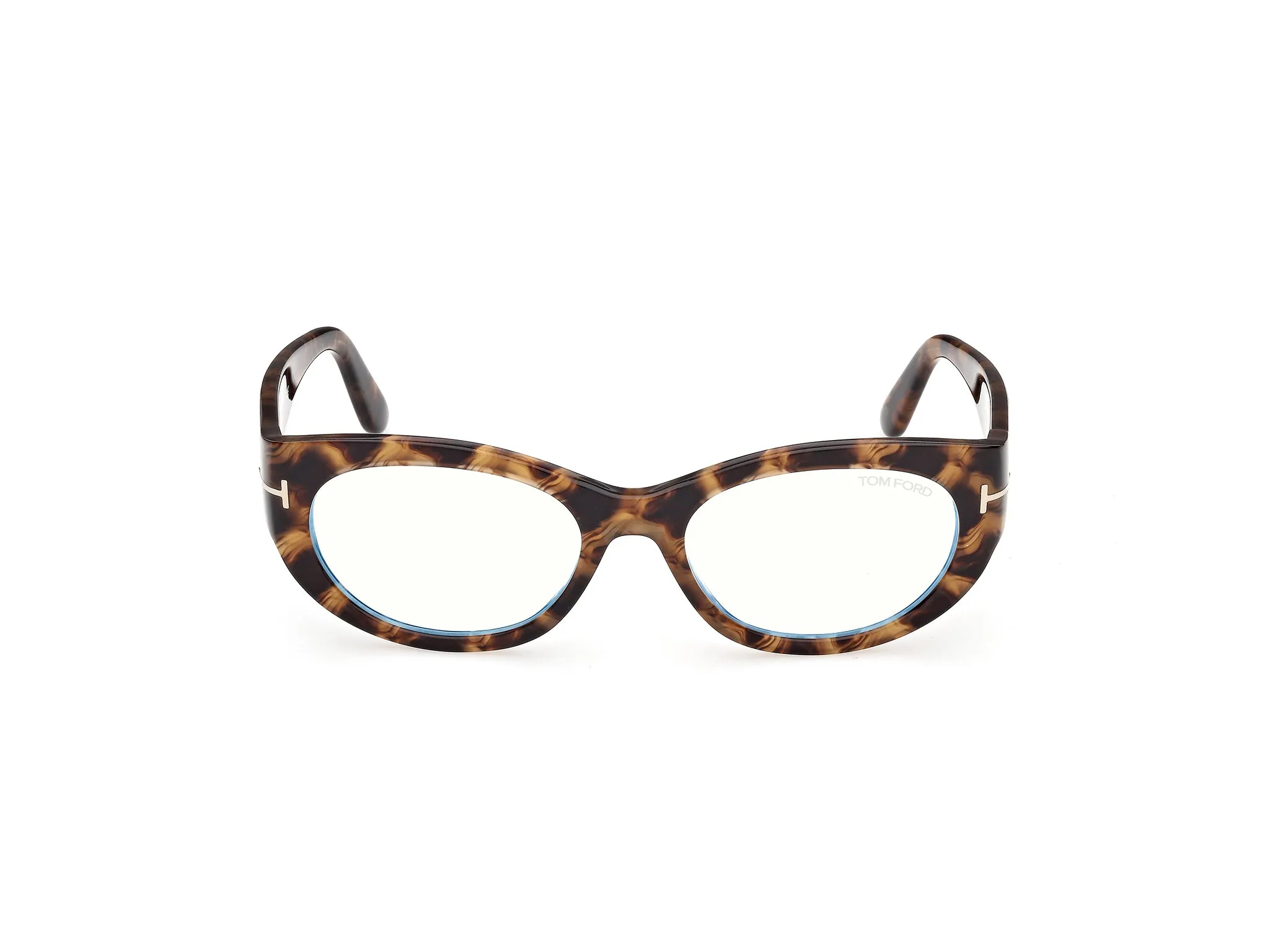 TOM FORD FT6133-B 055 Montature da vista Acetato Havana Rotonda Normale - immagine 2