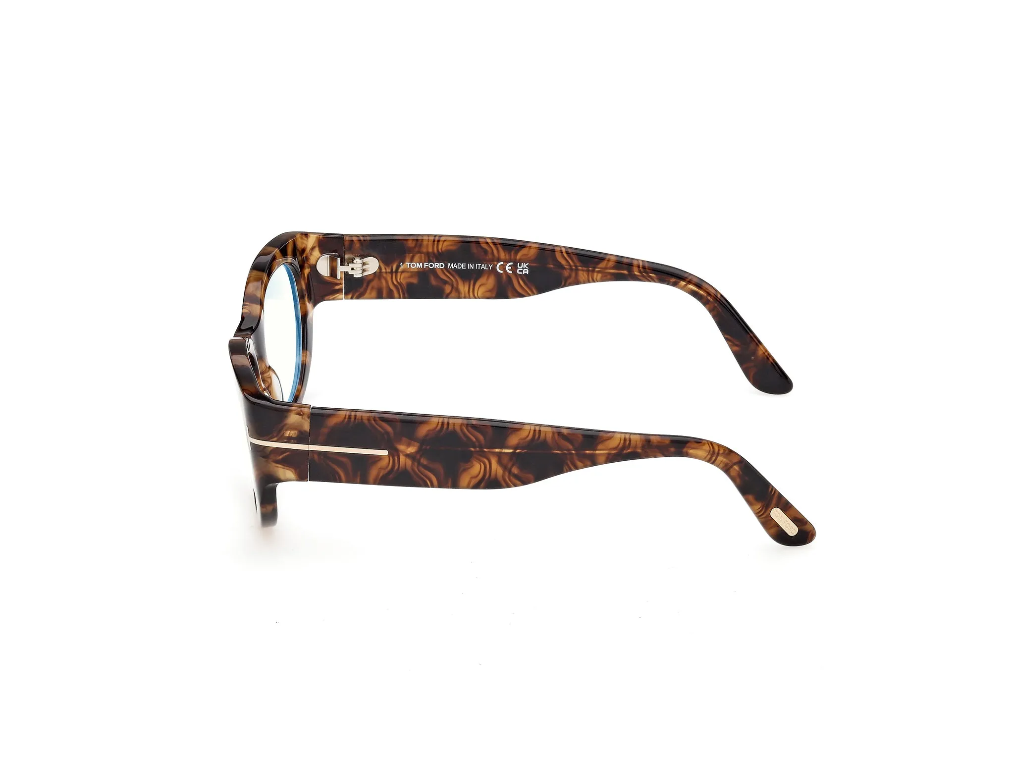 TOM FORD FT6133-B 055 Montature da vista Acetato Havana Rotonda Normale - immagine 3
