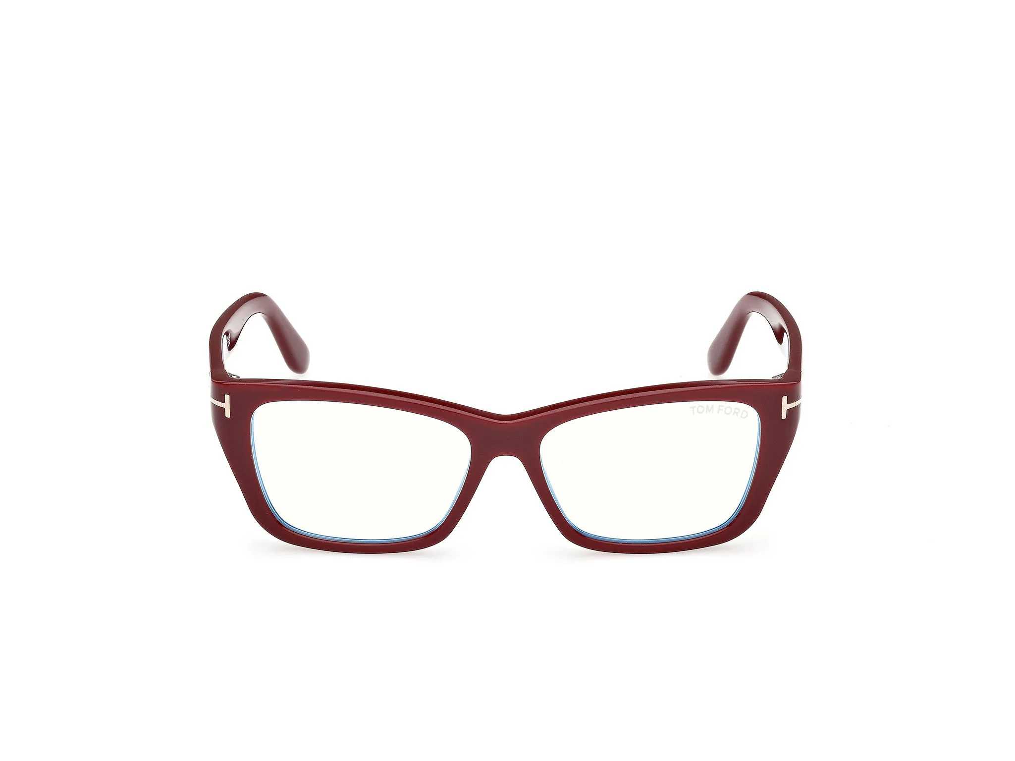 TOM FORD FT6132-B 069 Montature da vista Acetato Bordeaux Farfalla Normale - immagine 2