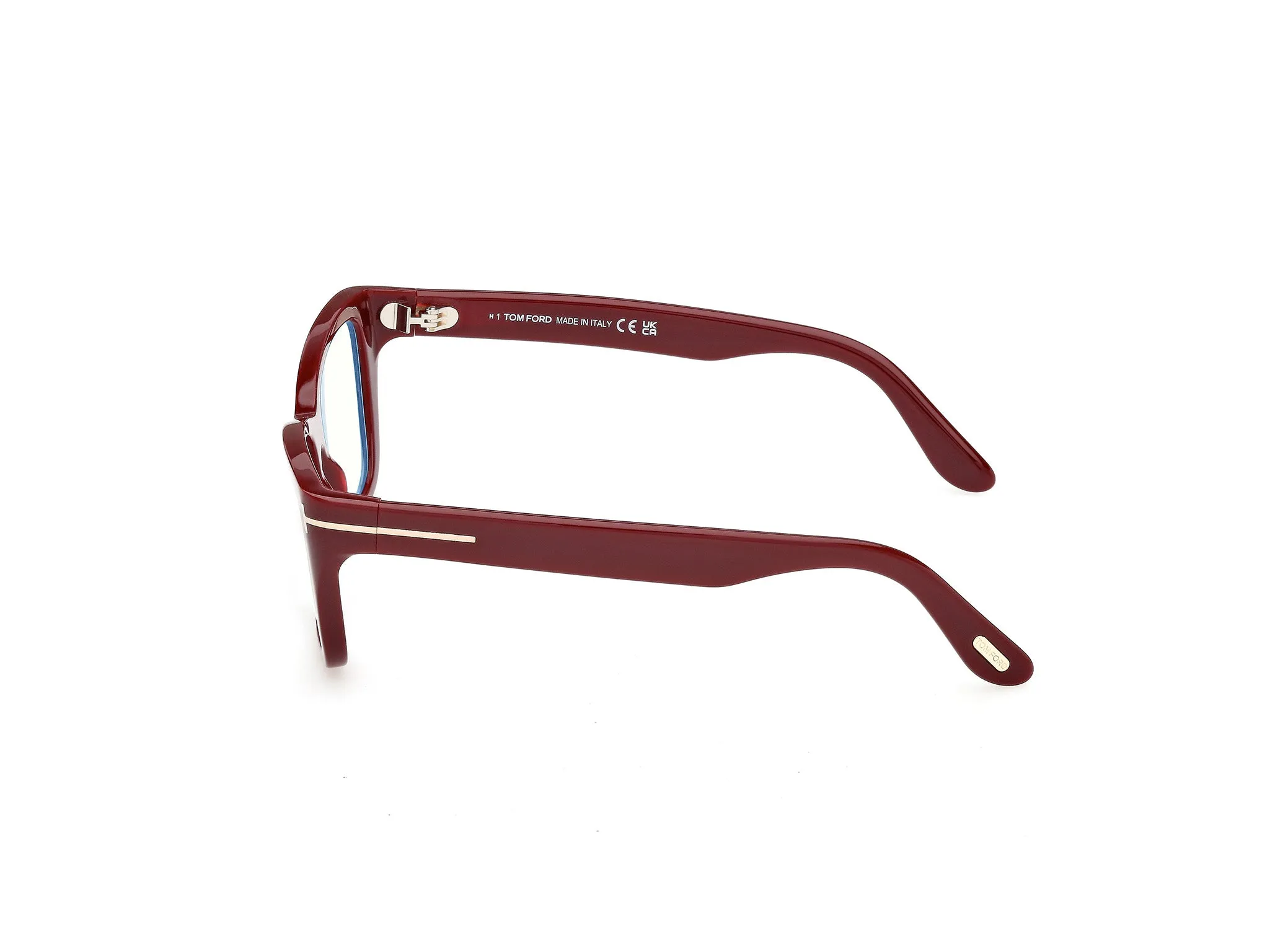 TOM FORD FT6132-B 069 Montature da vista Acetato Bordeaux Farfalla Normale - immagine 3