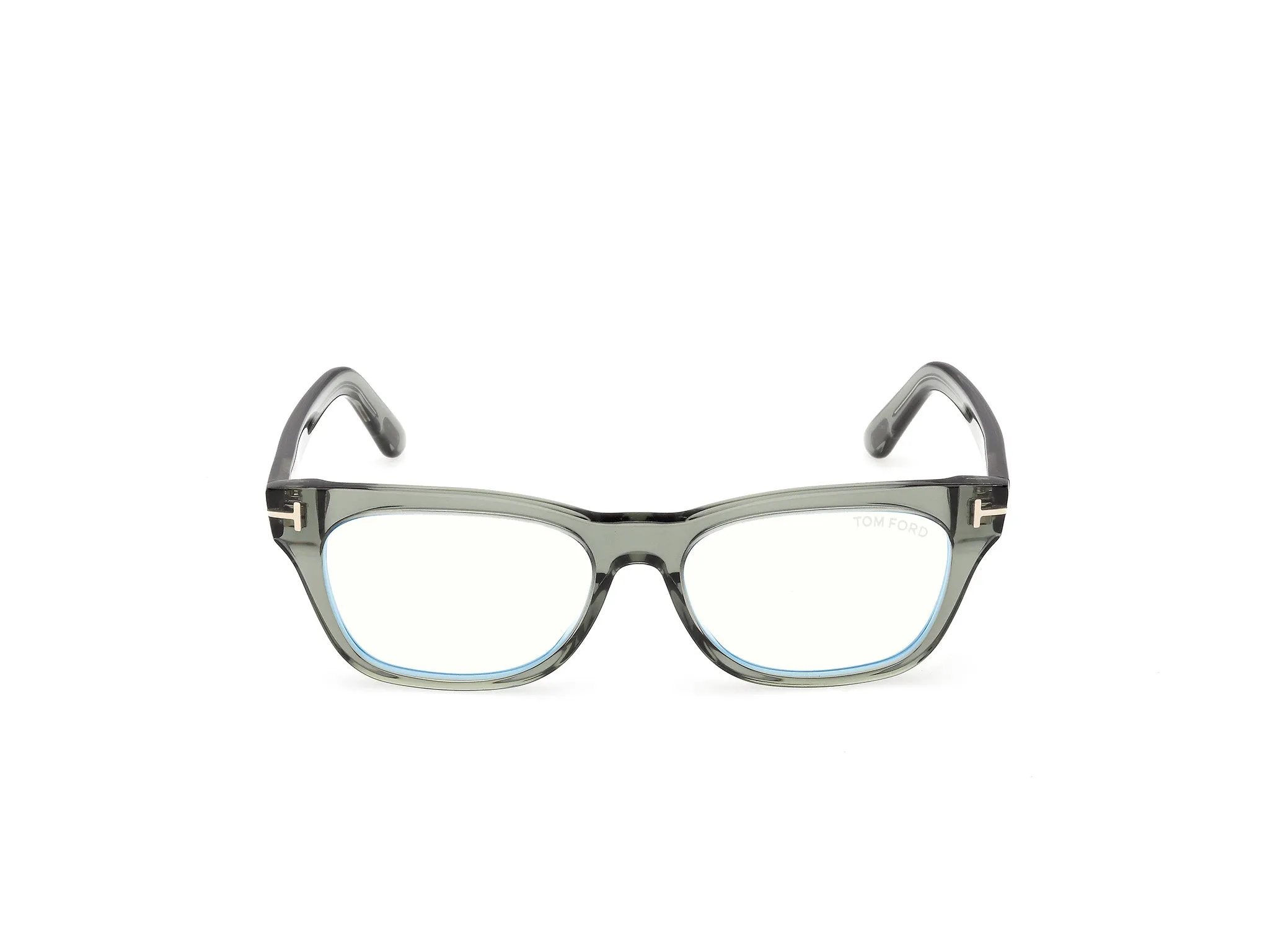 TOM FORD FT6131-B 093 Montature da vista Acetato Verde Squadrata Normale - immagine 2
