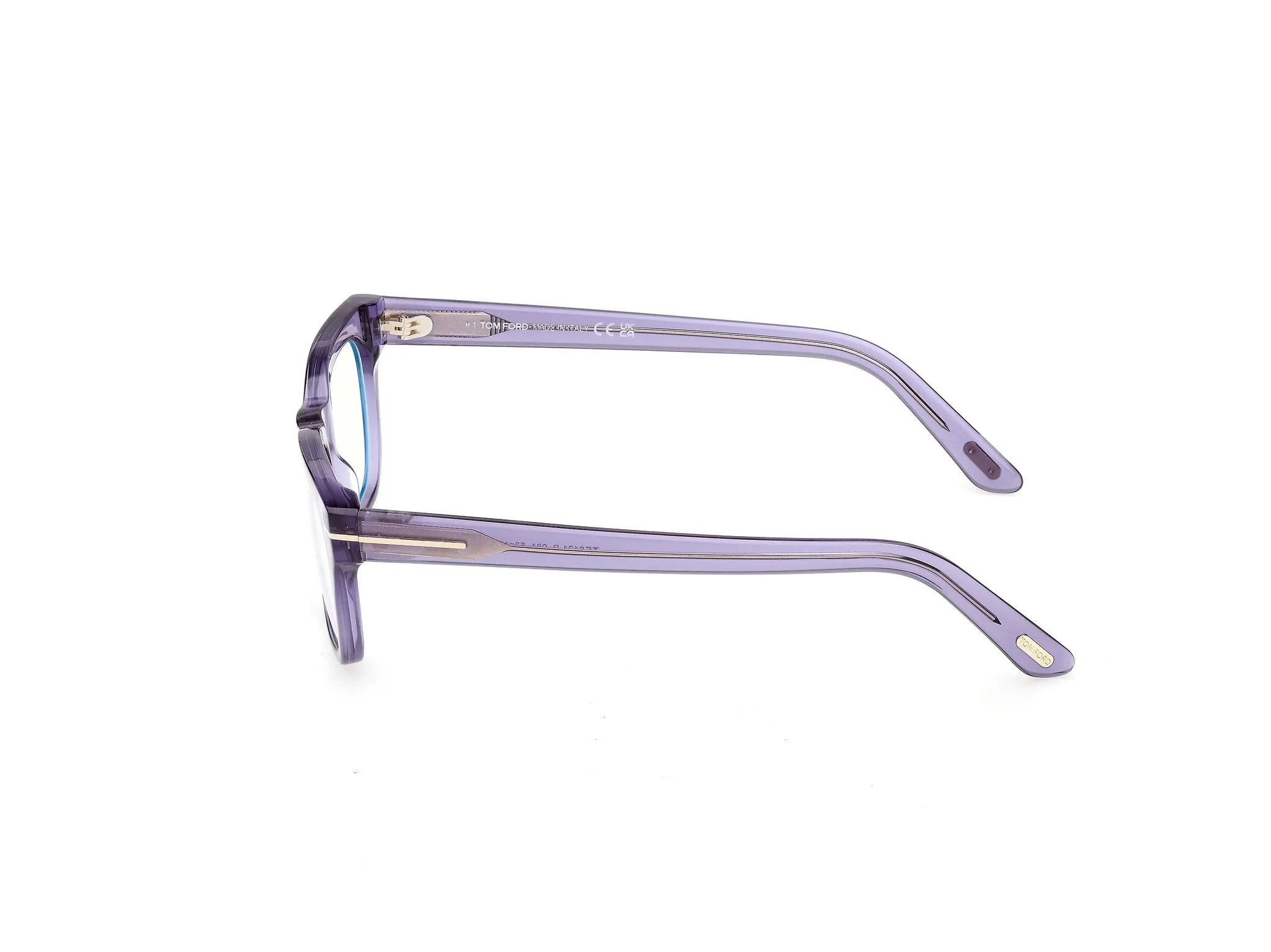 TOM FORD FT6131-B 081 Montature da vista Acetato Viola Squadrata Normale - immagine 3