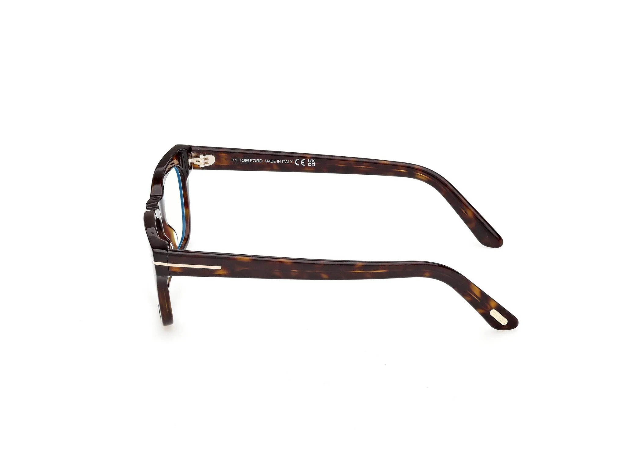 TOM FORD FT6131-B 052 Montature da vista Acetato Havana Squadrata Normale - immagine 3