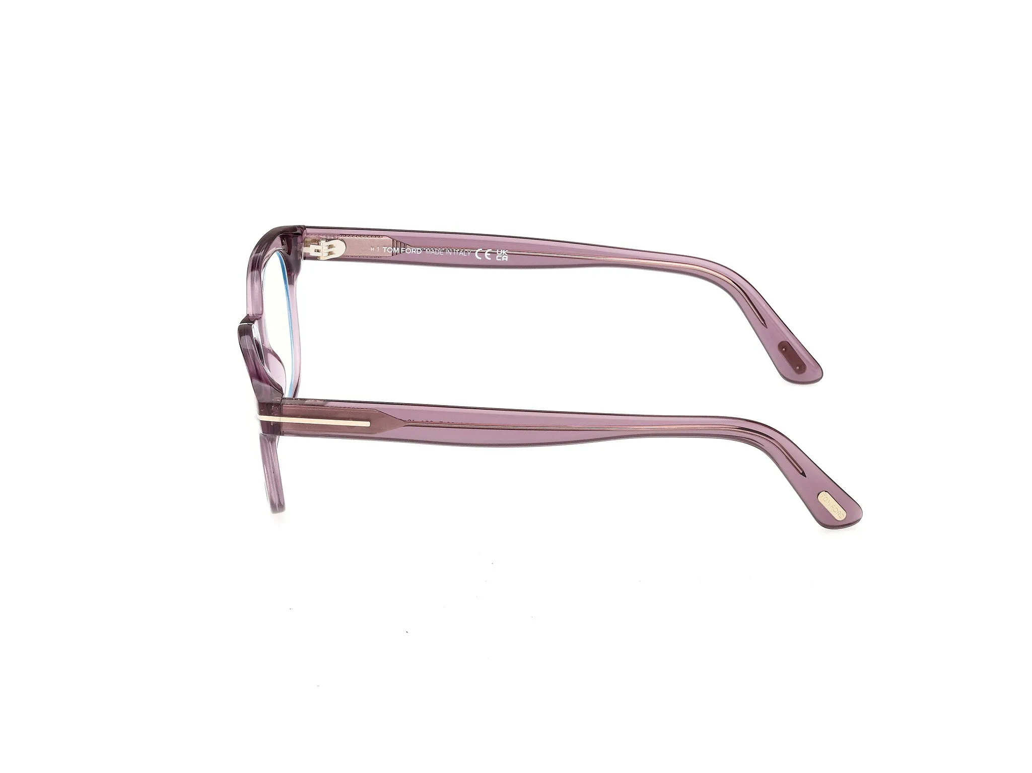 TOM FORD FT6130-B 081 Montature da vista Acetato Viola Squadrata Normale - immagine 3