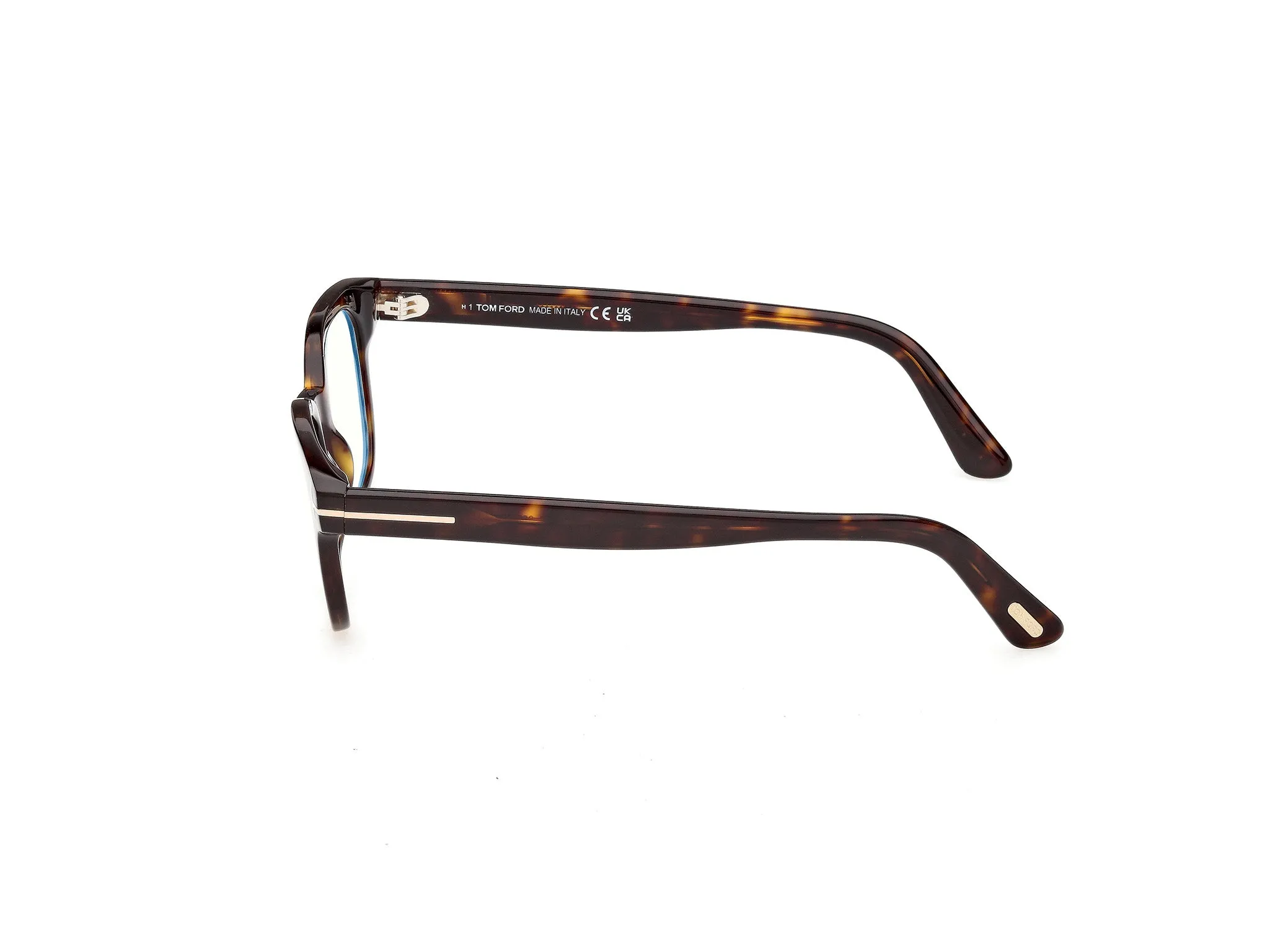 TOM FORD FT6130-B 052 Montature da vista Acetato Havana Squadrata Normale - immagine 3