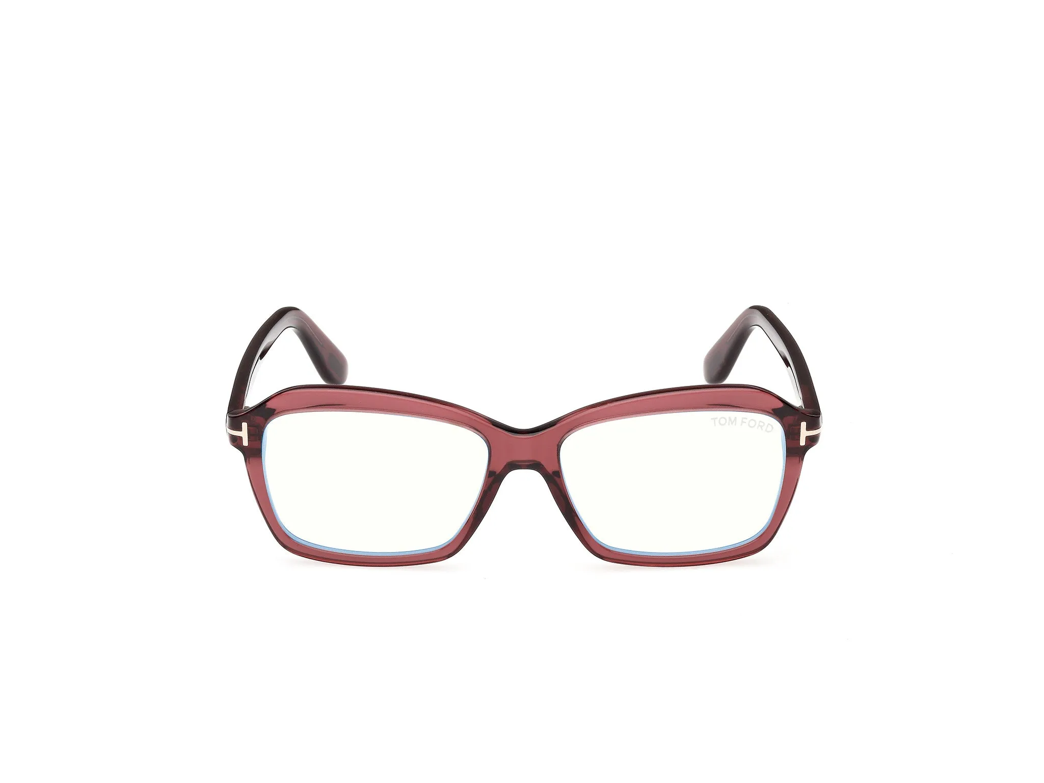TOM FORD FT6129-B 069 Montature da vista Acetato Bordeaux Squadrata Normale - immagine 2
