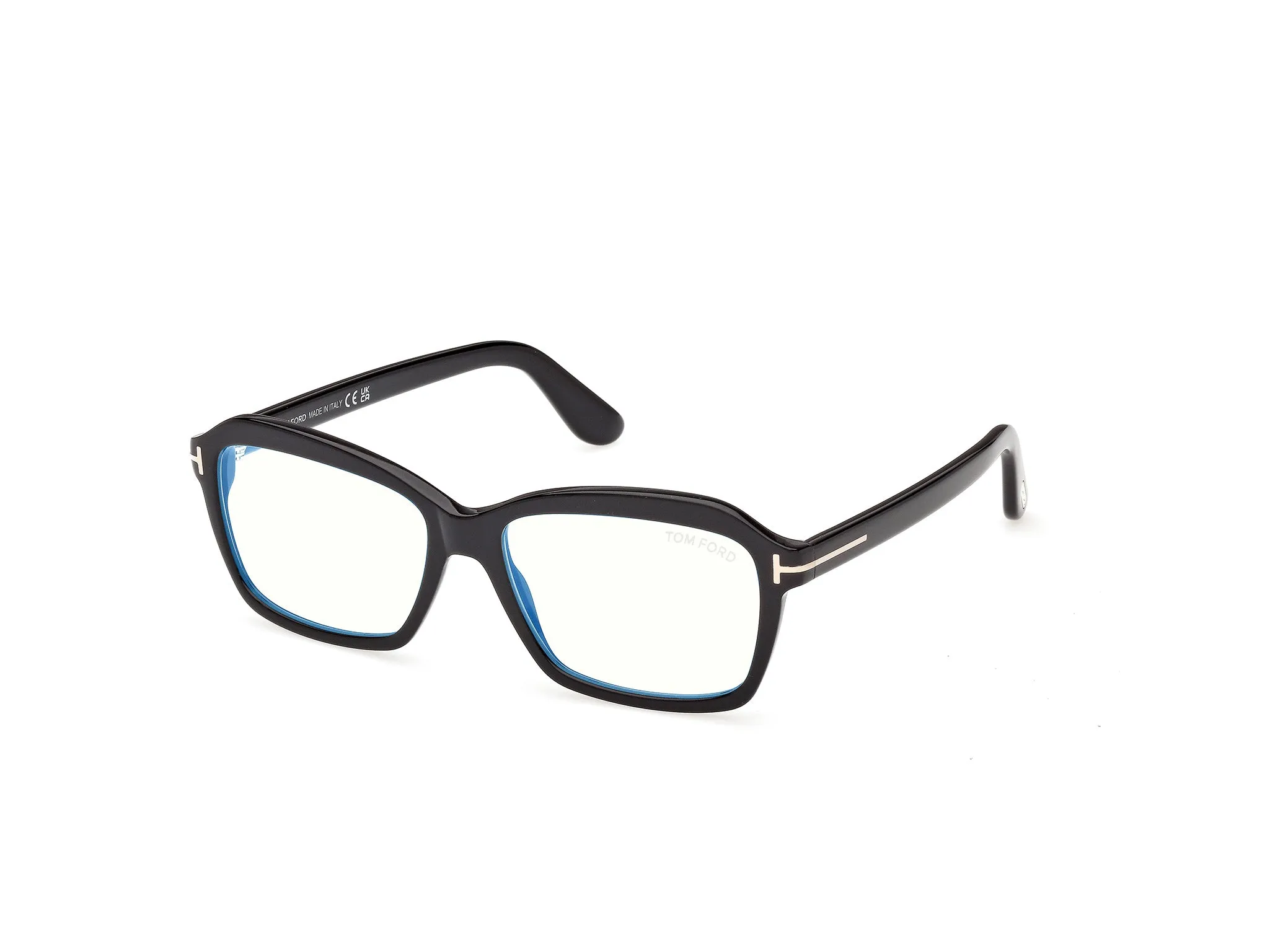 TOM FORD FT6129-B 001 Montature da vista Acetato Nero Squadrata Normale - immagine 1