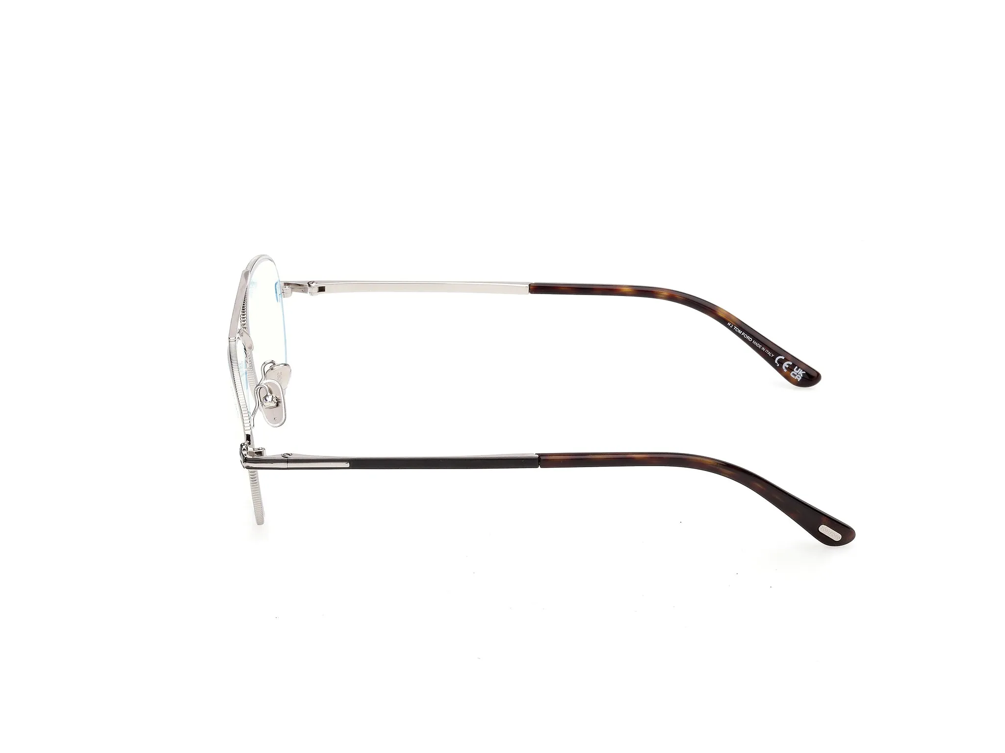 TOM FORD FT6128-B 016 Montature da vista Metallo Palladio Pilot Normale - immagine 3
