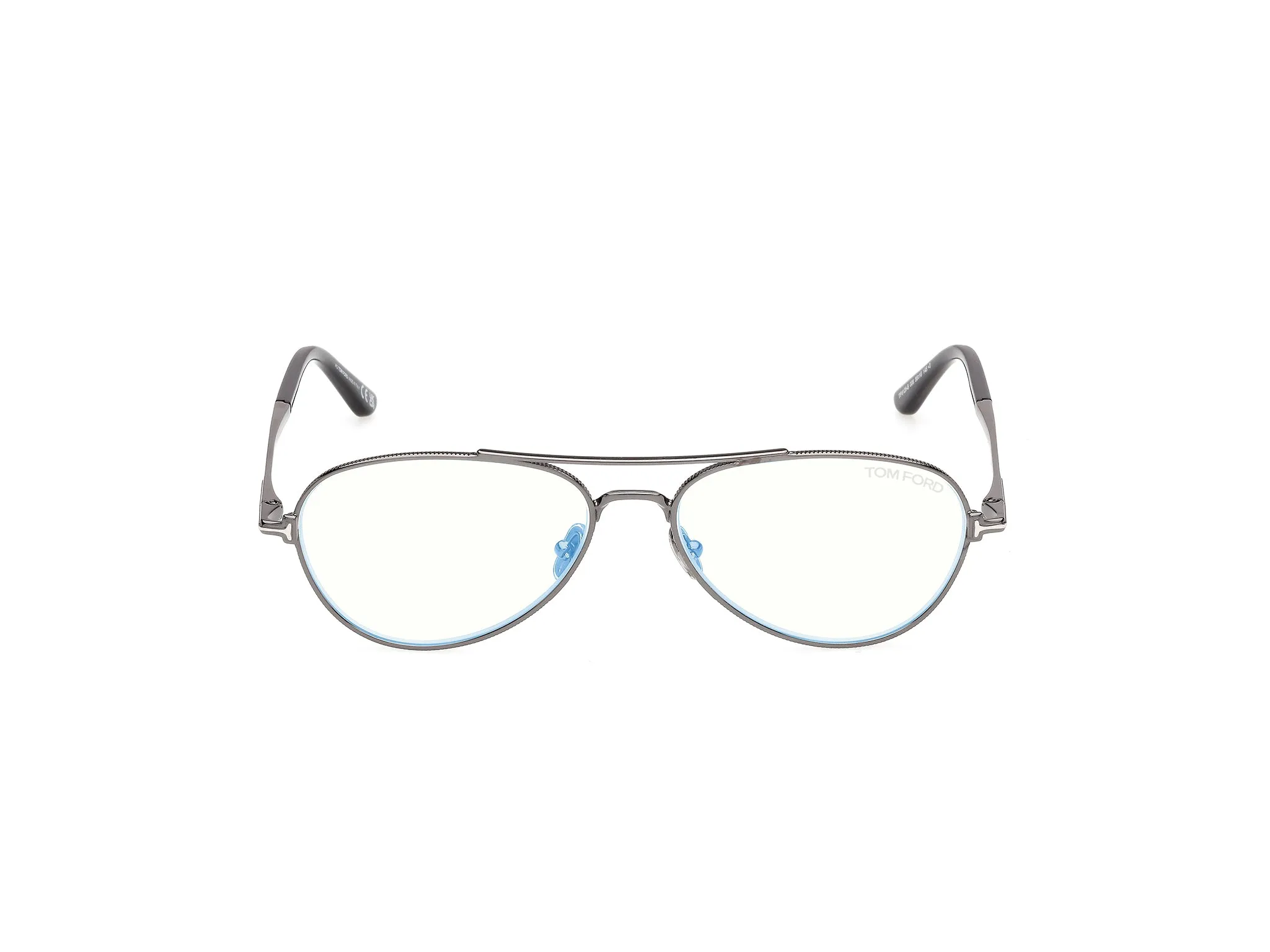 TOM FORD FT6128-B 008 Montature da vista Metallo Canna di fucile Pilot Normale - immagine 2