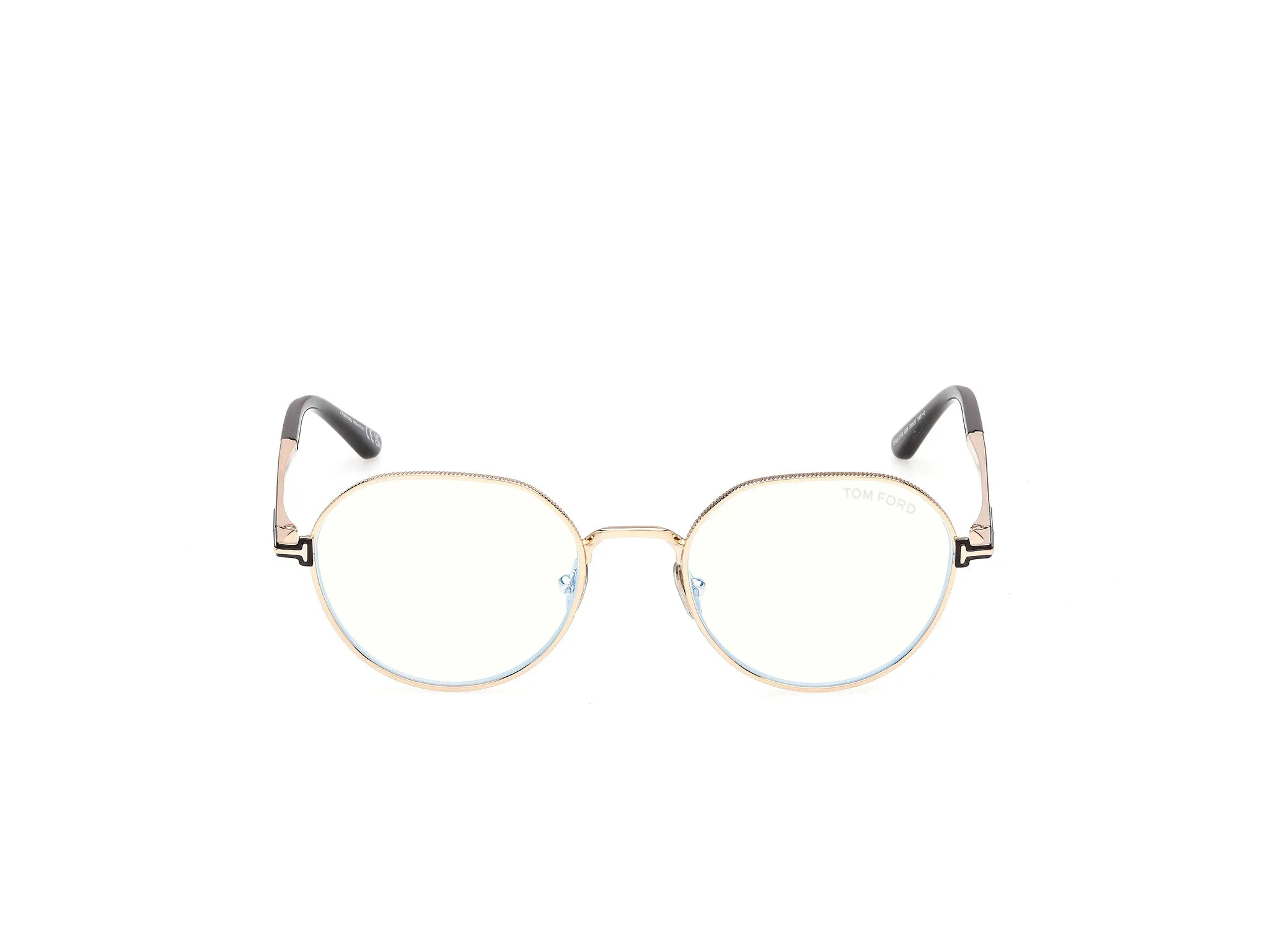 TOM FORD FT6127-B 028 Montature da vista Metallo Oro Rotonda Normale - immagine 2