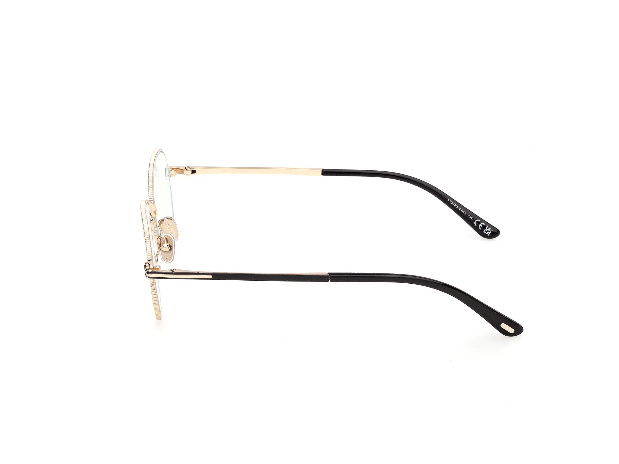 TOM FORD FT6127-B 028 Montature da vista Metallo Oro Rotonda Normale - immagine 3