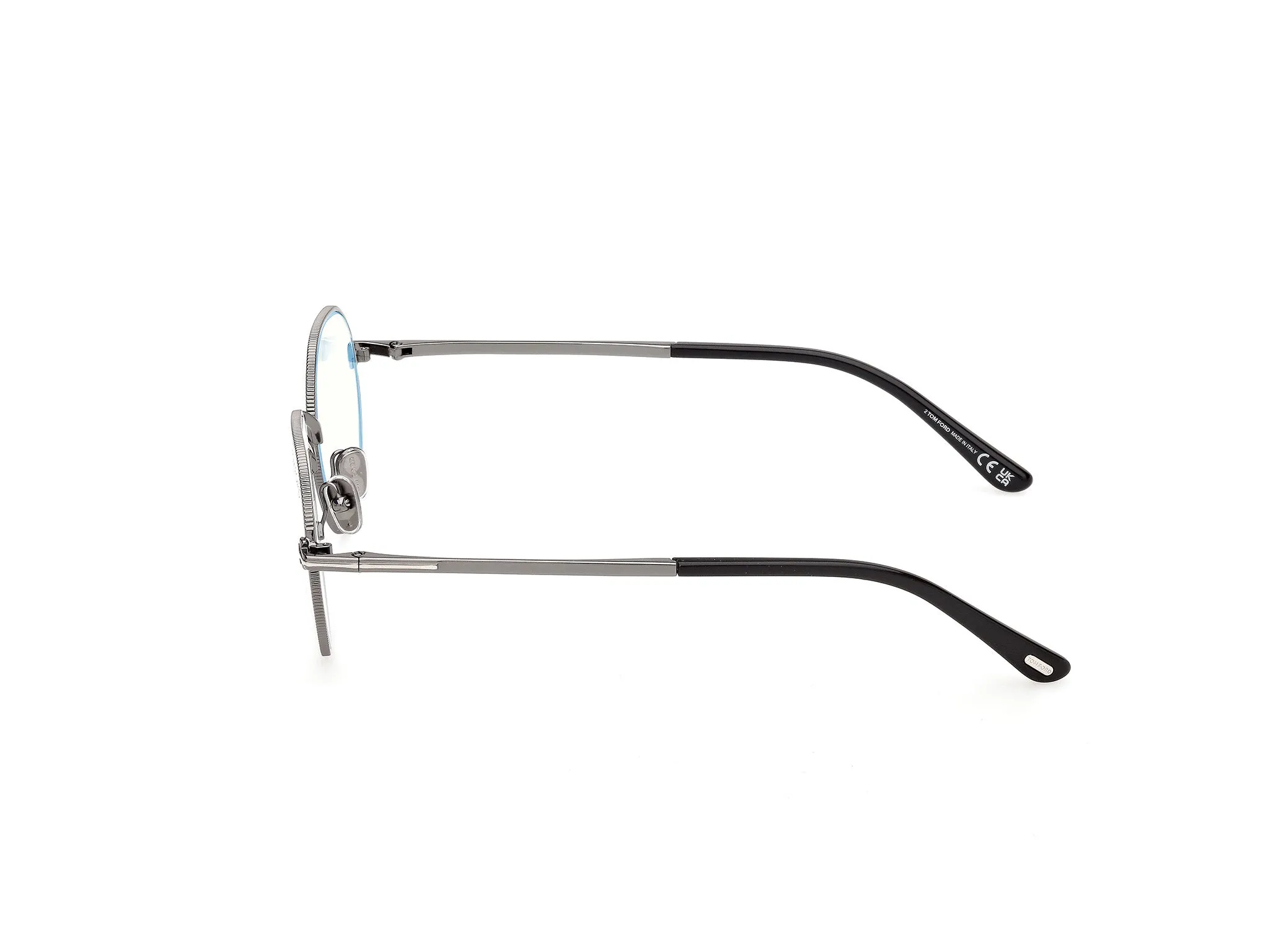TOM FORD FT6127-B 008 Montature da vista Metallo Canna di fucile Rotonda Normale - immagine 3